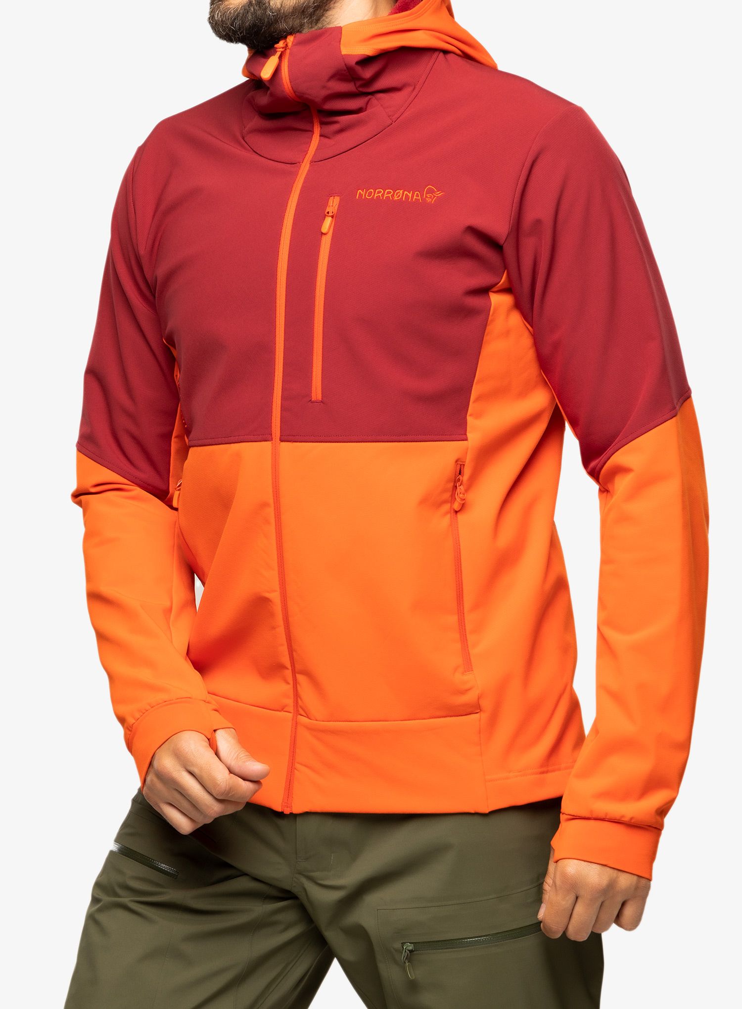 Куртка Norrona Lofoten Hiloflex200 Hood - arednalin/rhubarb