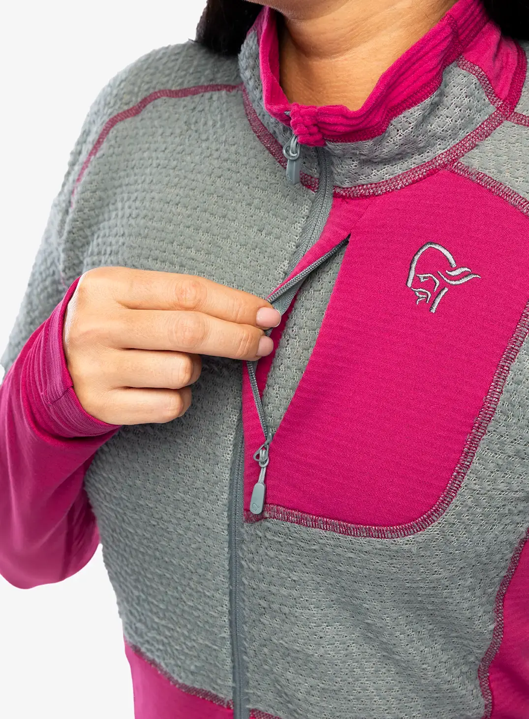 Кофта флісова жіноча Norrona Lyngen Alpha90 Jacket - festival fuchsia