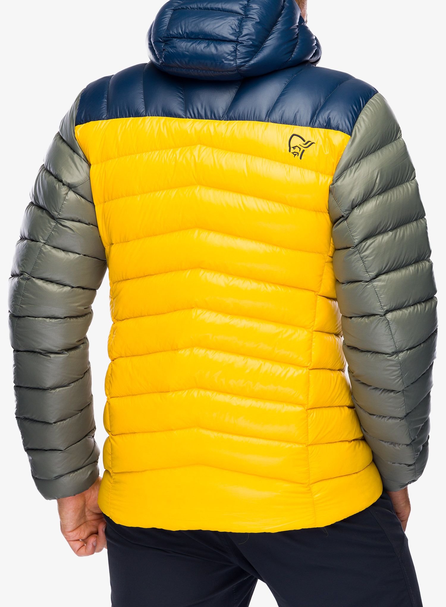 Пуховик Norrona Lyngen Down850 Hood - indigo night/lemon chrome