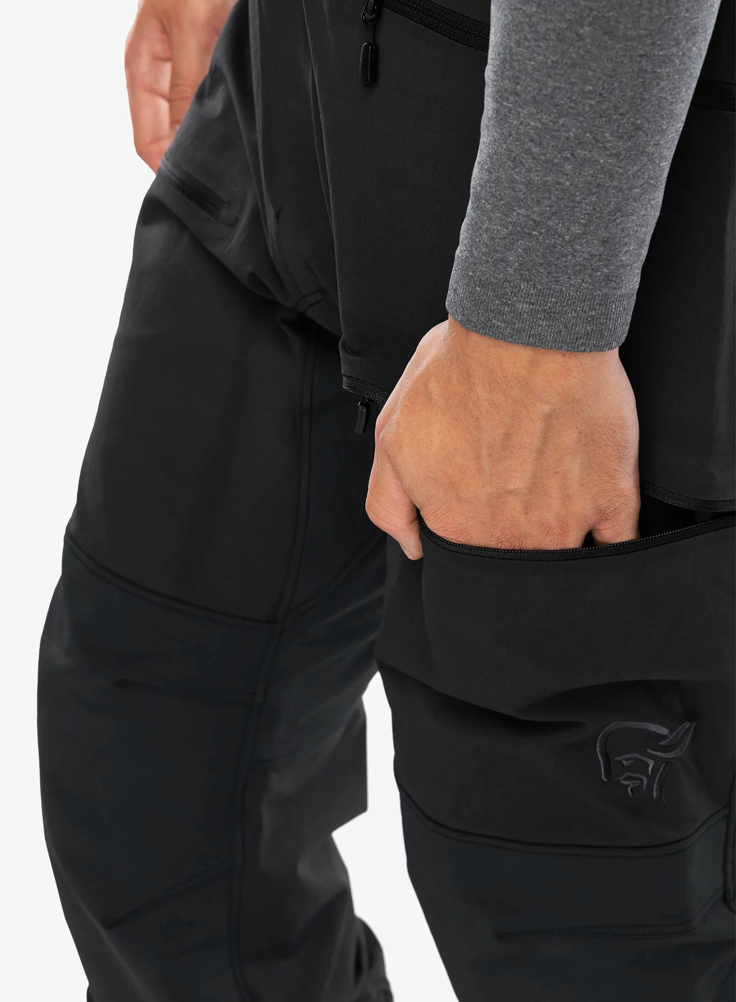 Штани softshell Norrona More Flex1 Pants - caviar