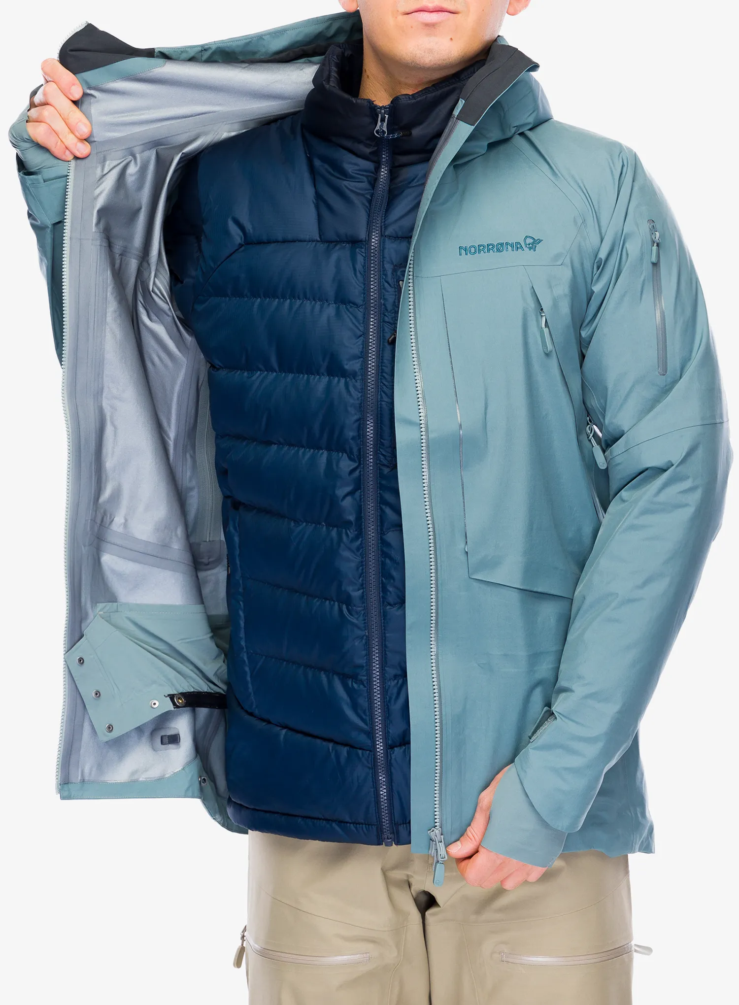 Куртка дощовик Norrona More GORE-TEX Jacket - trooper