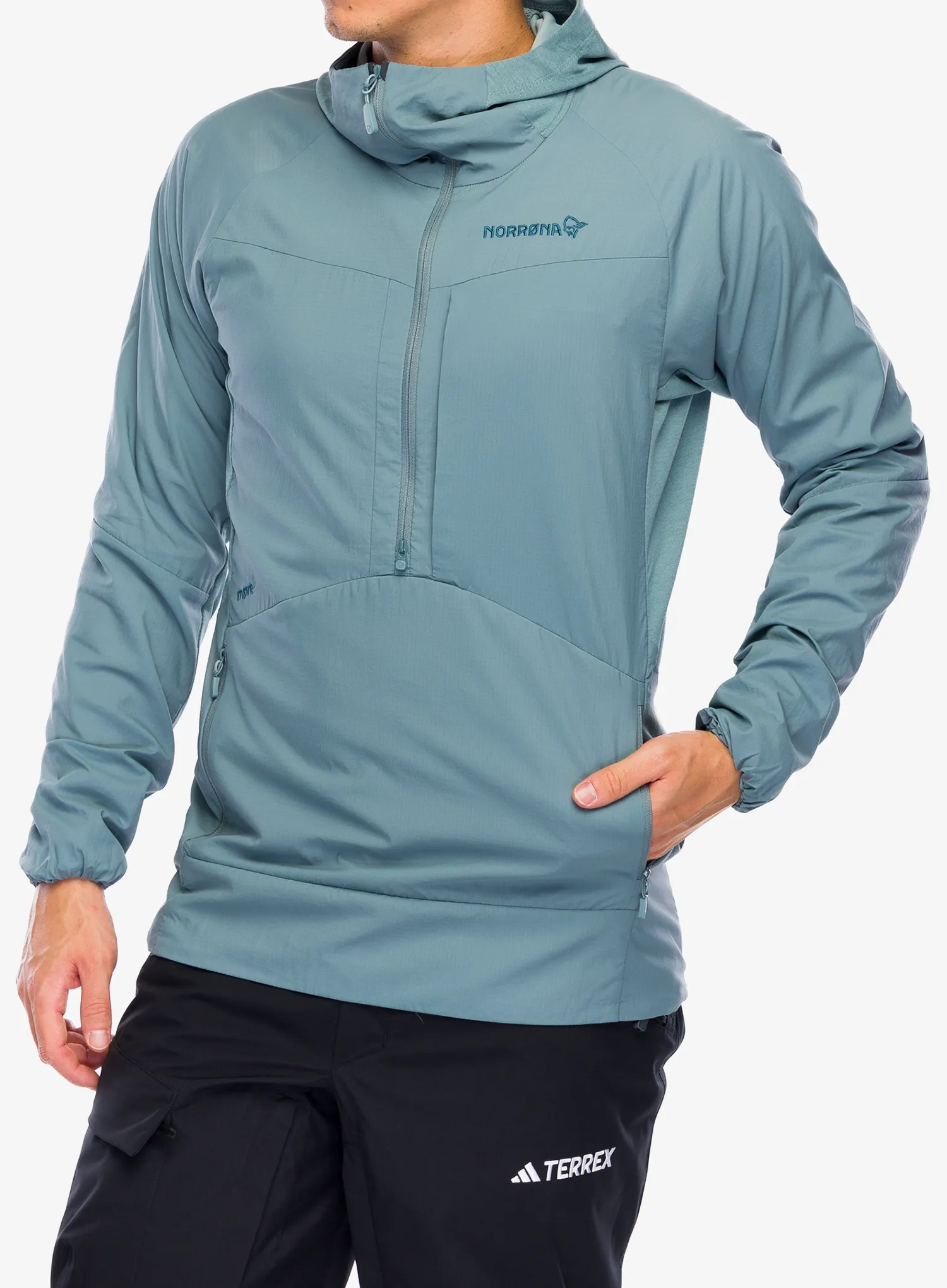 Куртка гібридна Norrona More Octa Zip Hood - trooper