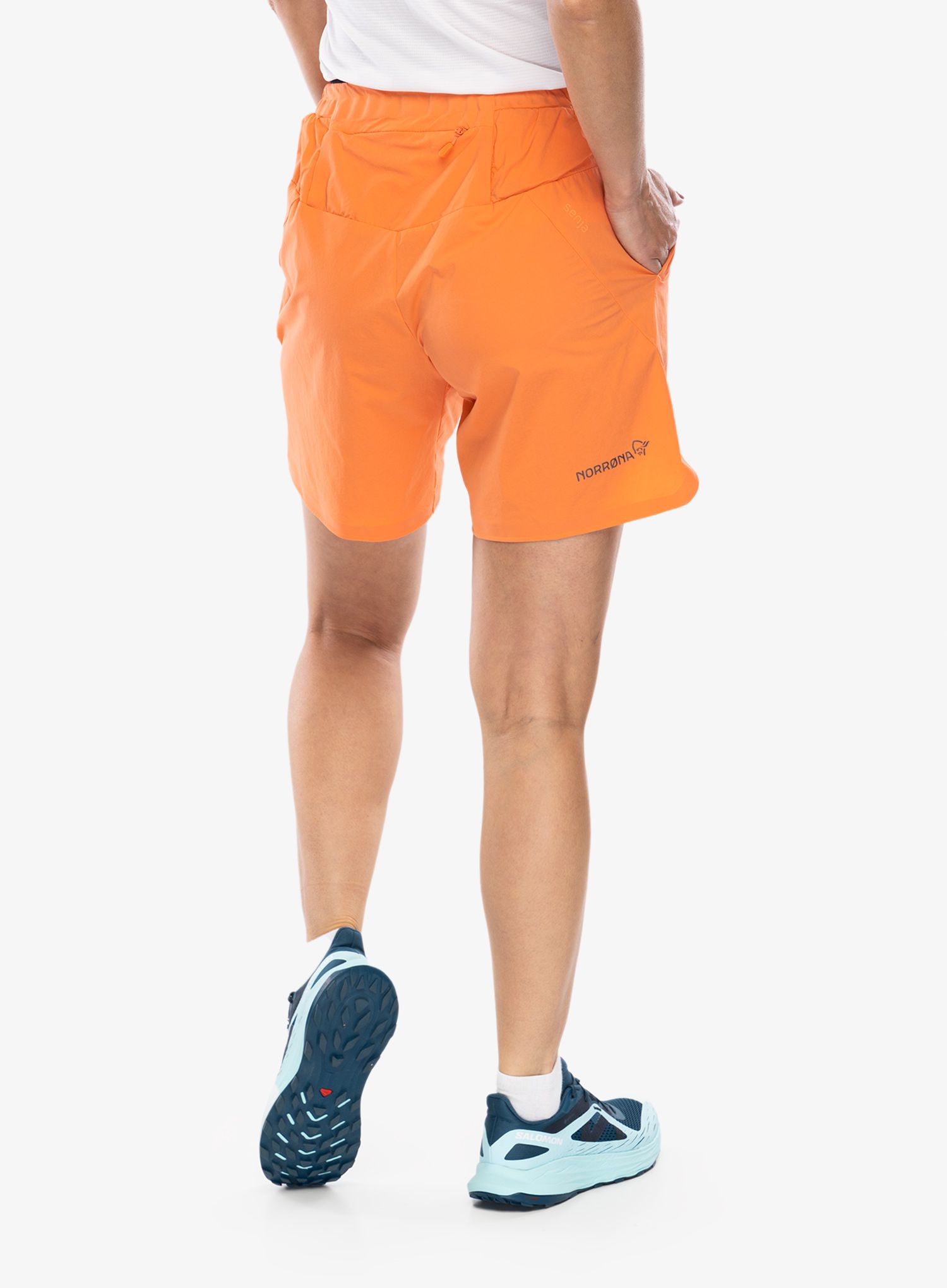 Шорти для бігу жіночі Norrona Senja Flex1 8 Shorts - flamingo