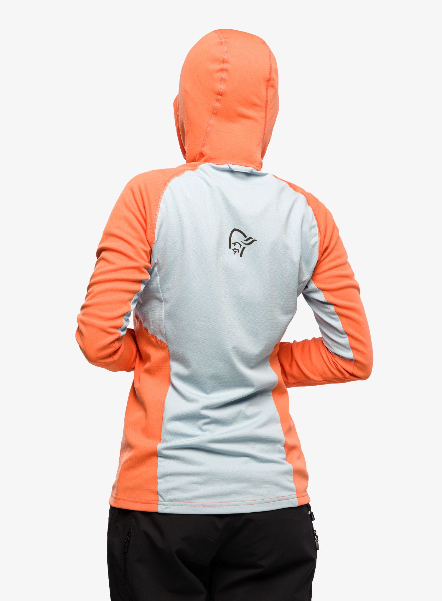 Кофта для бігу жіноча Norrona Senja Warm1 Hood - flamingo