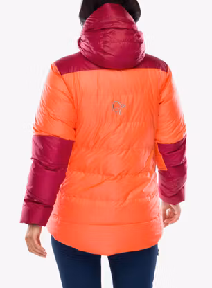 Пуховик жіноча Norrona Trollveggen Down800 Hood - orange alert