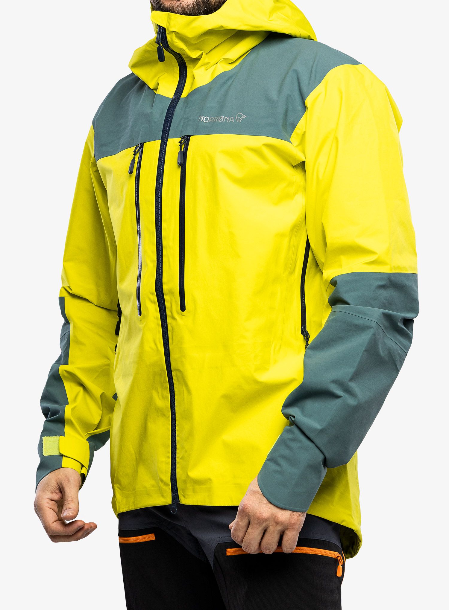 Куртка дощовик Norrona Trollveggen Gore-Tex Pro Light Jacket - sulphur spring/north atlantic