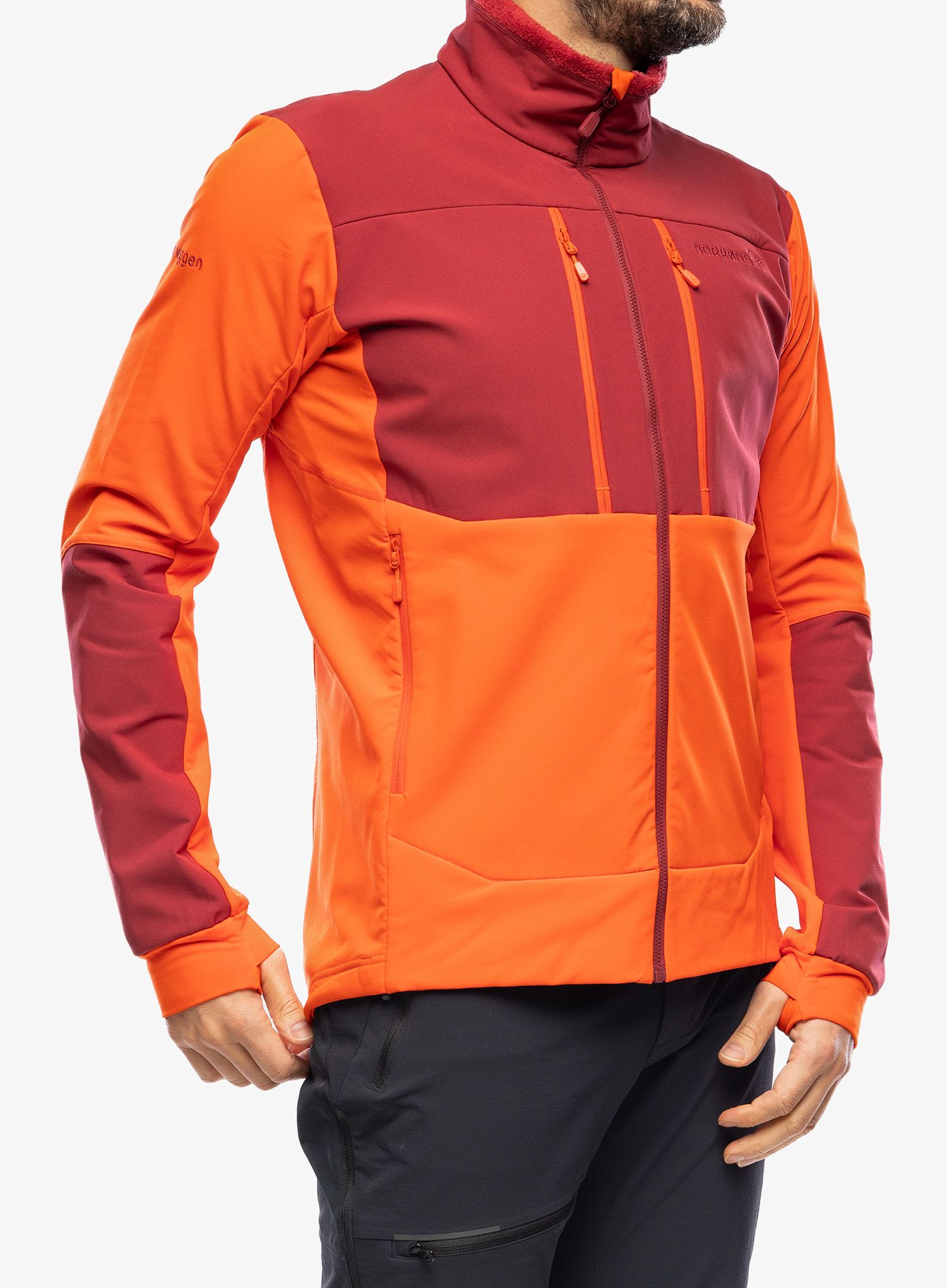 Куртка softshell Norrona Trollveggen Hiloflex200 Jacket - arednalin/rhubarb