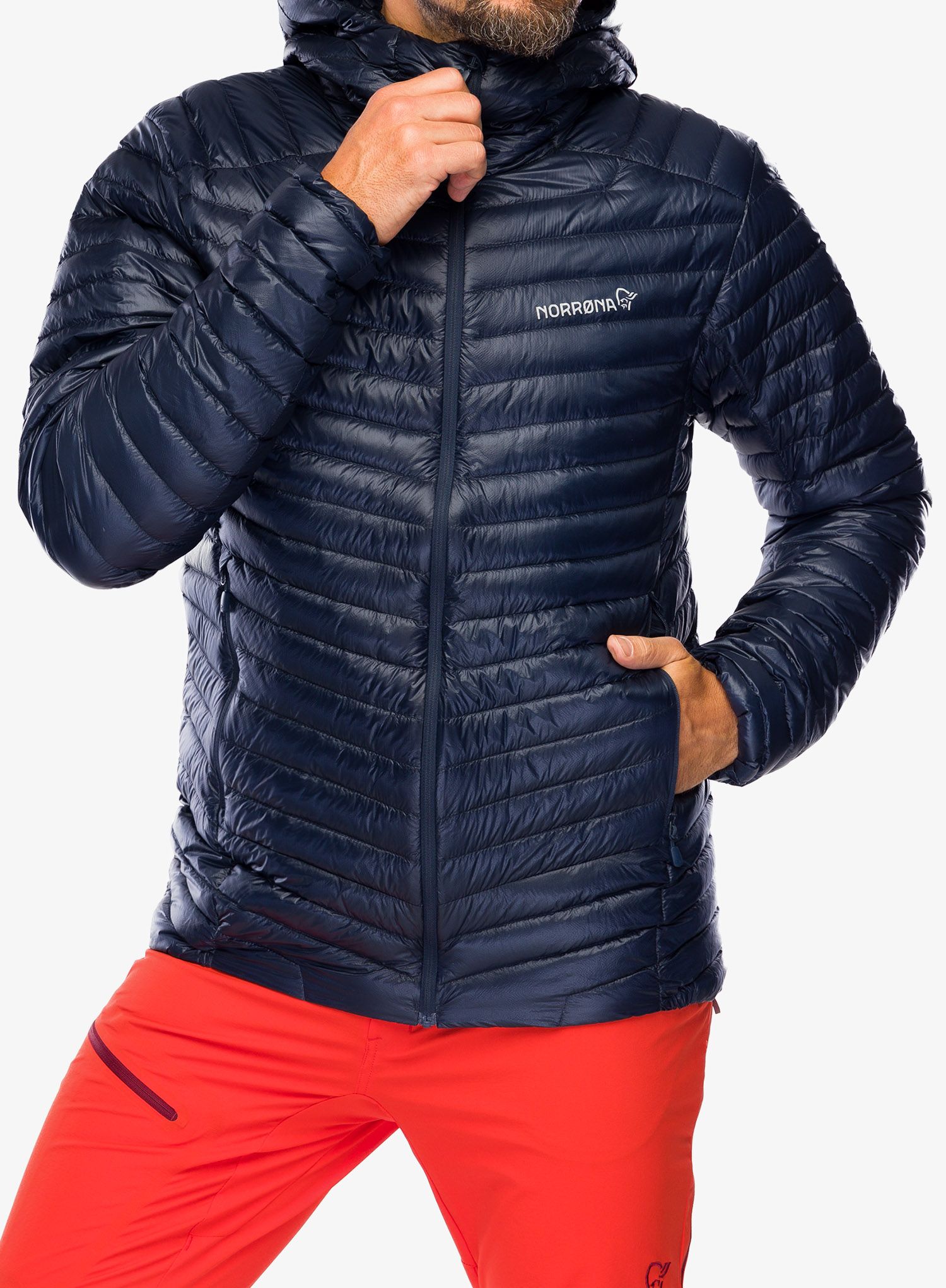 Пуховик Norrona Trollveggen Superlight Down850 Hood - indigo night