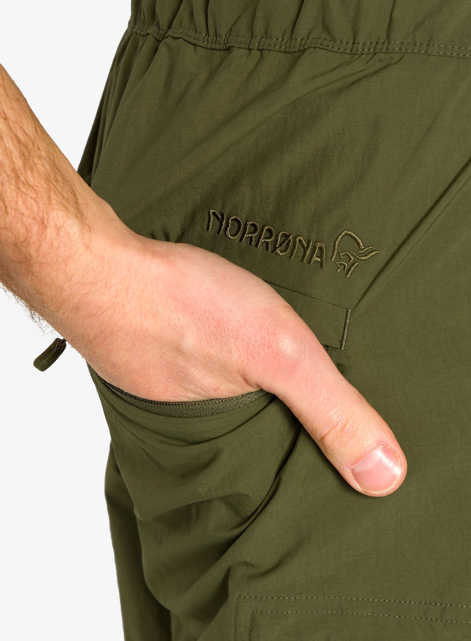 Штани трансформери Norrona Zip-Off Pants - olive night