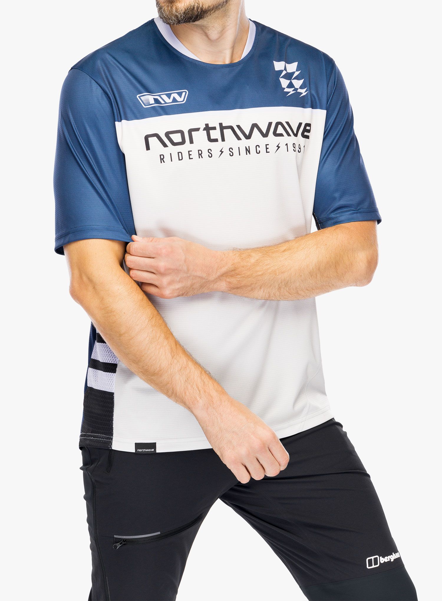 Велофутболка Northwave Edge 2 Jersey Short Sleeve - deep blue/light grey