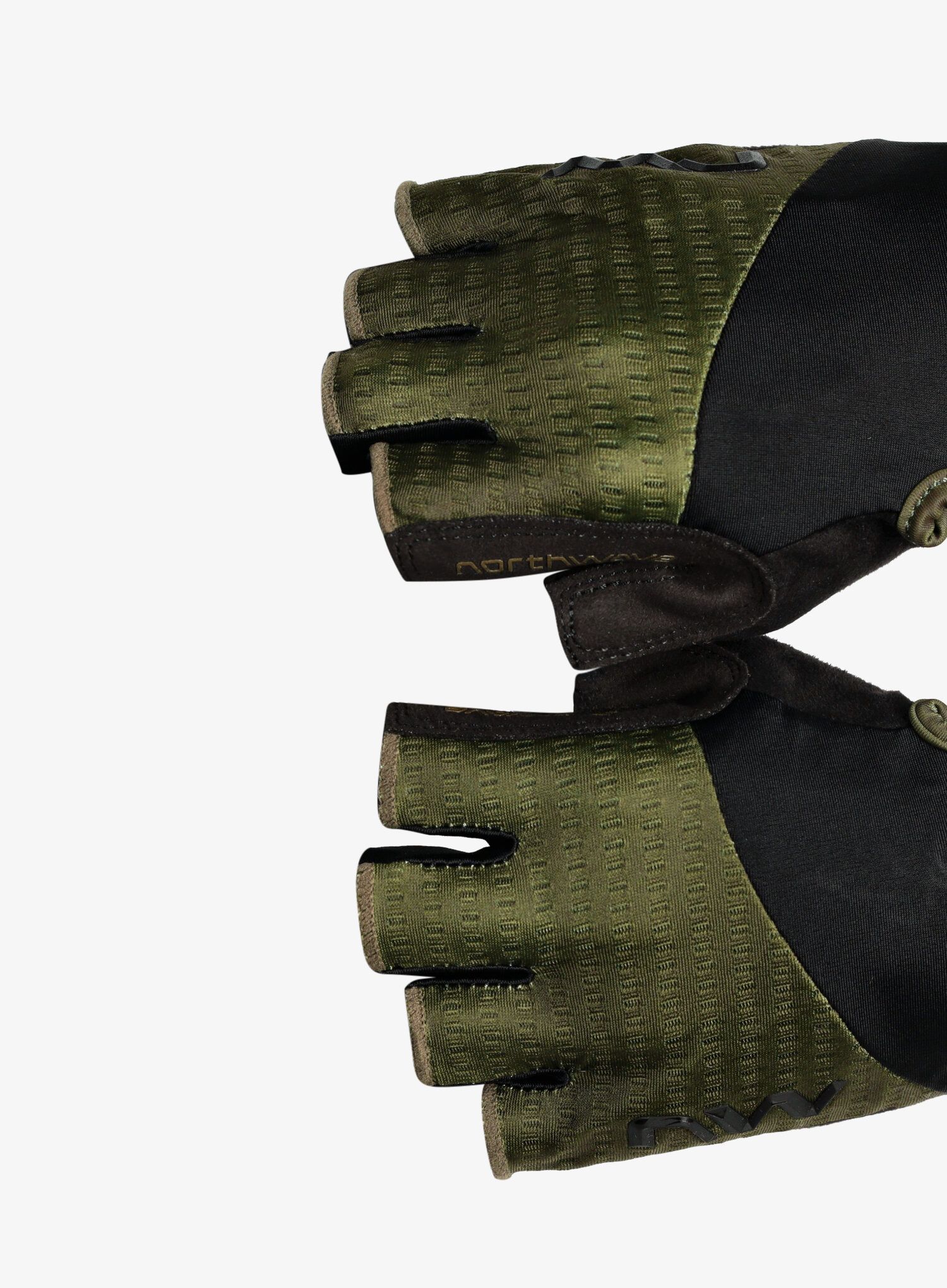 Велосипедні рукавиці Northwave Fast Short Finger Glove - forest green/black
