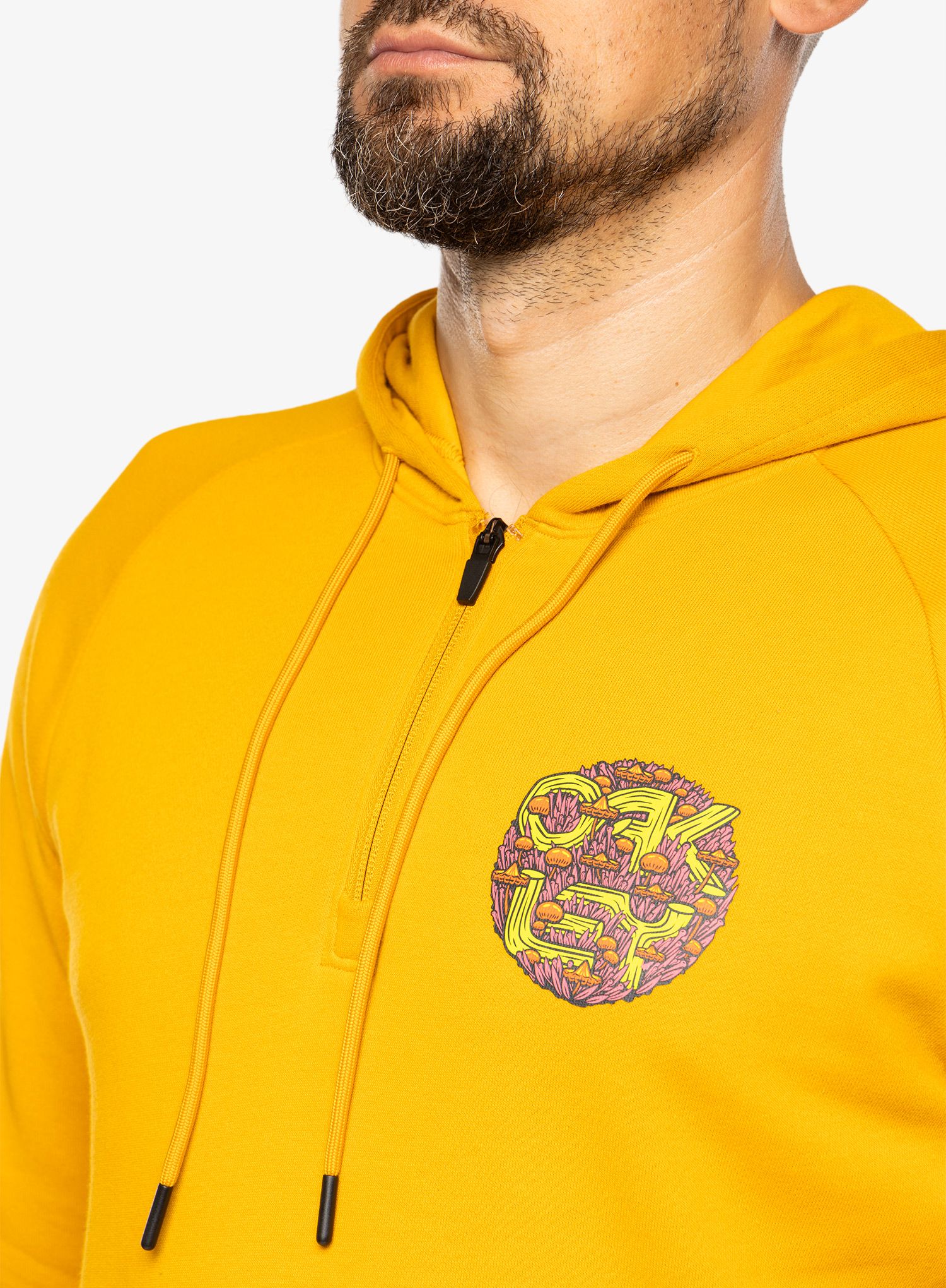 Кофта з каптуром Oakley Agaricus Nassa 1/4 Zip Hoodie - amber yellow