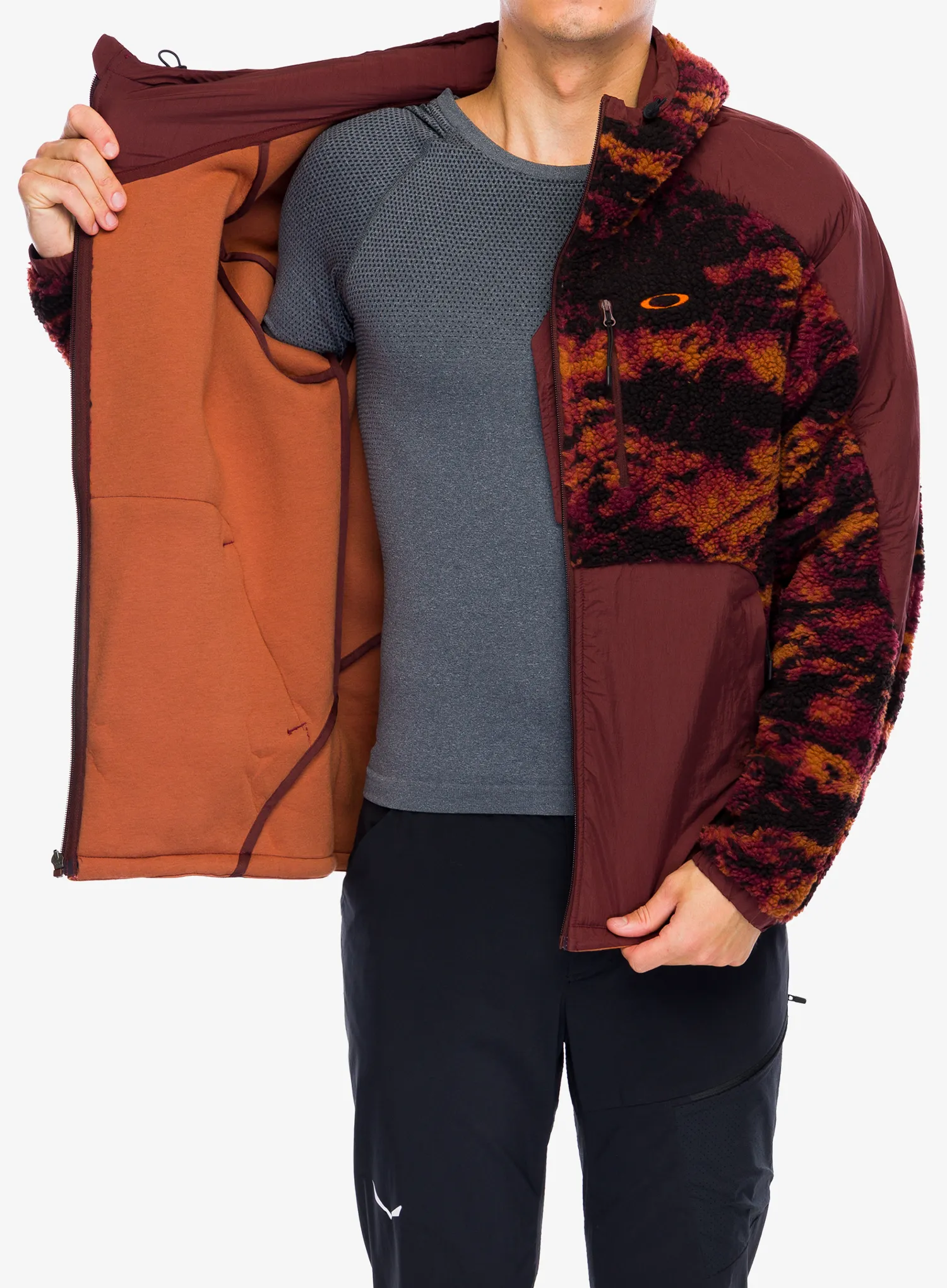 Фліска Oakley Caribou Full Zip Sherpa - tiger camo red | 8a.ua