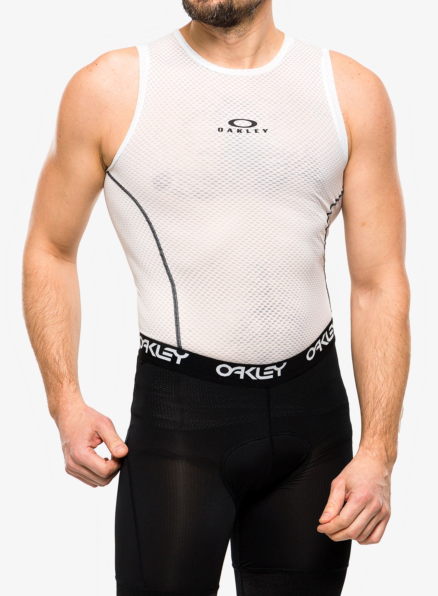 Велофутболка Oakley Endurance Base Layer Sleeveless - white