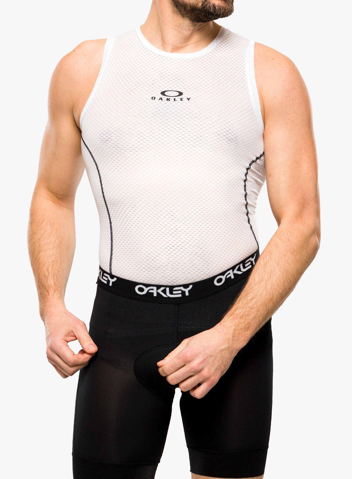 Велофутболка Oakley Endurance Base Layer Sleeveless - white