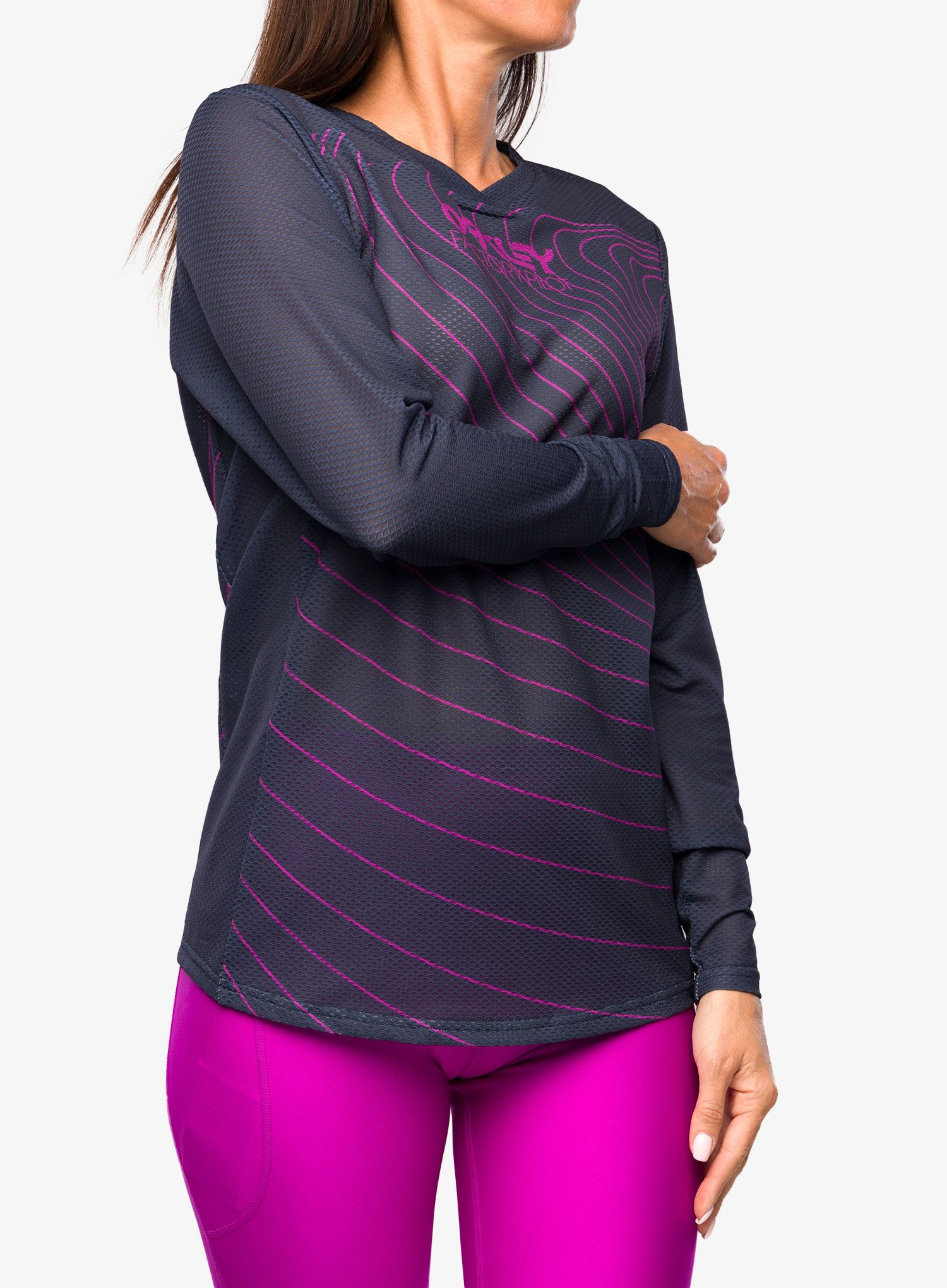 Жіноча велокофта Oakley Factory Pilot RC L/S Jersey - fathom