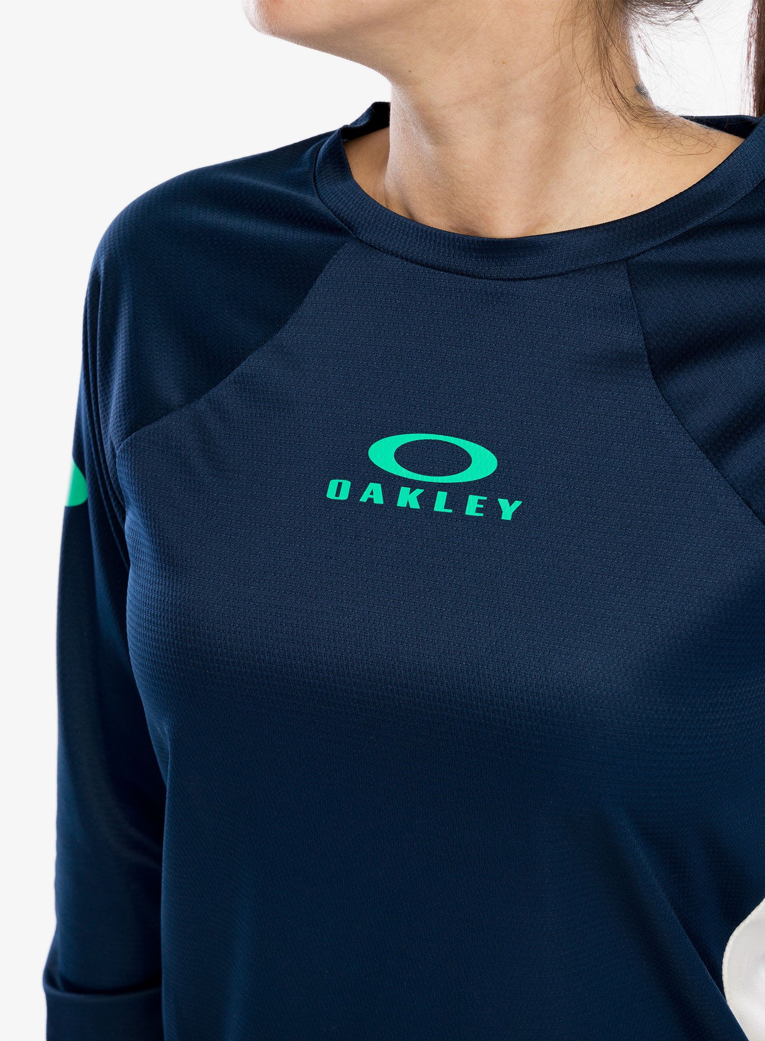 Жіноча велокофта Oakley Free Ride LS Jersey - team navy