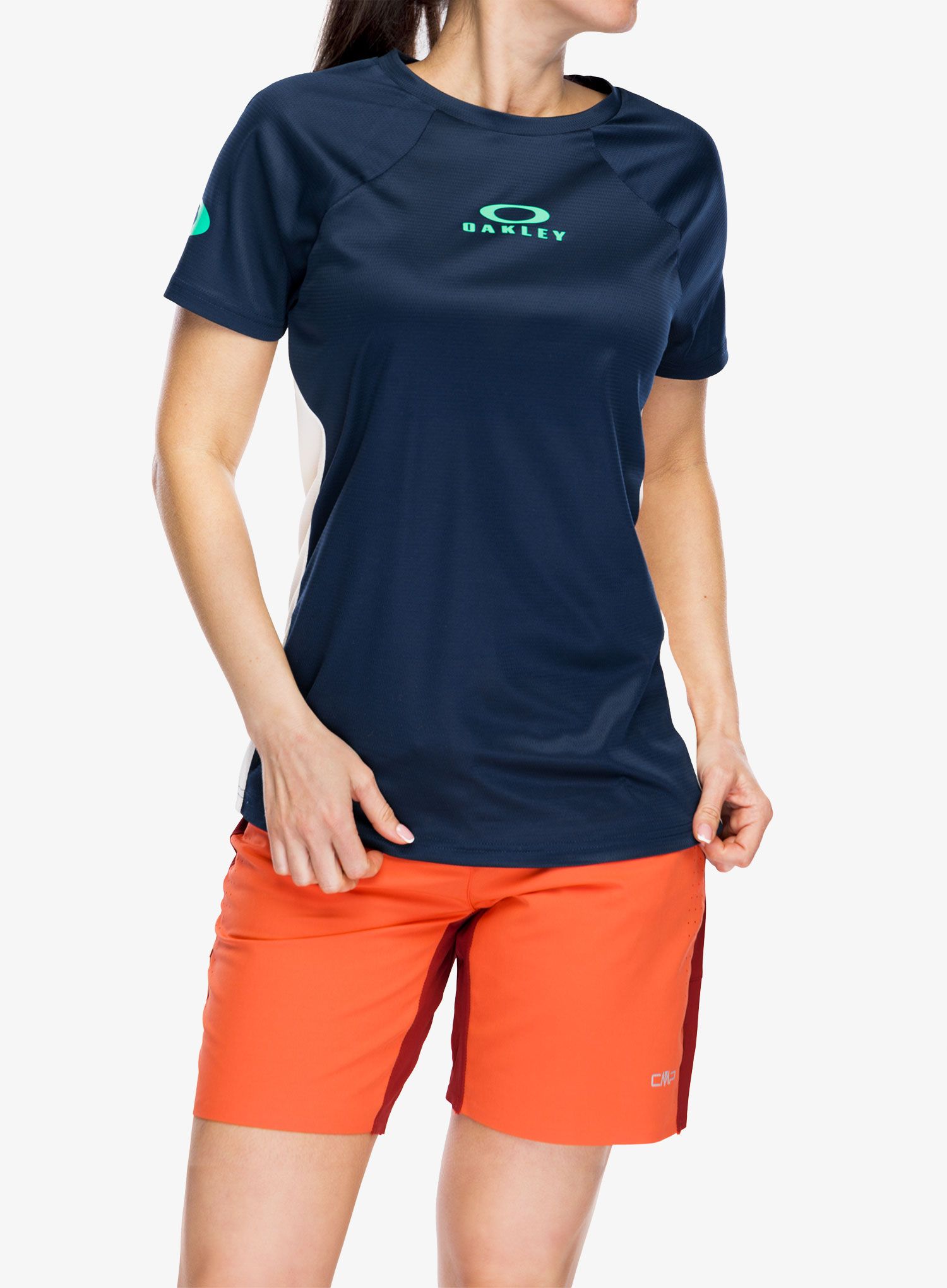 Жіноча велофутболка Oakley Free Ride SS Jersey - team navy