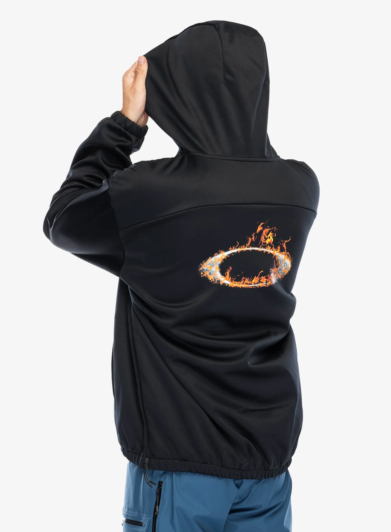 Кофта з каптуром Oakley Solar Rail Softshell Hoodie - blackout