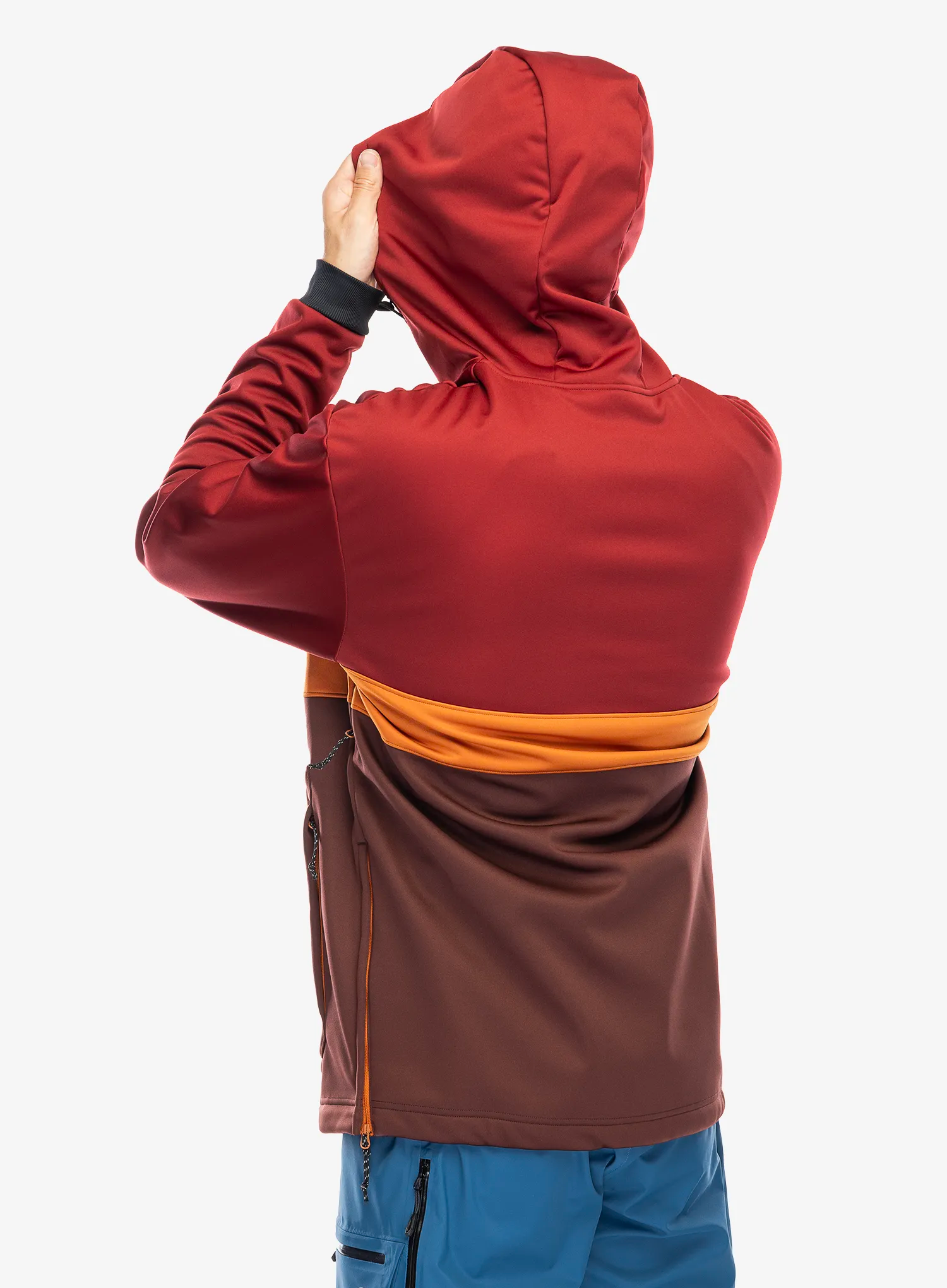 Куртка лижна Oakley Tnp Nose Grab Softshell Hoodie - grenache/iron red