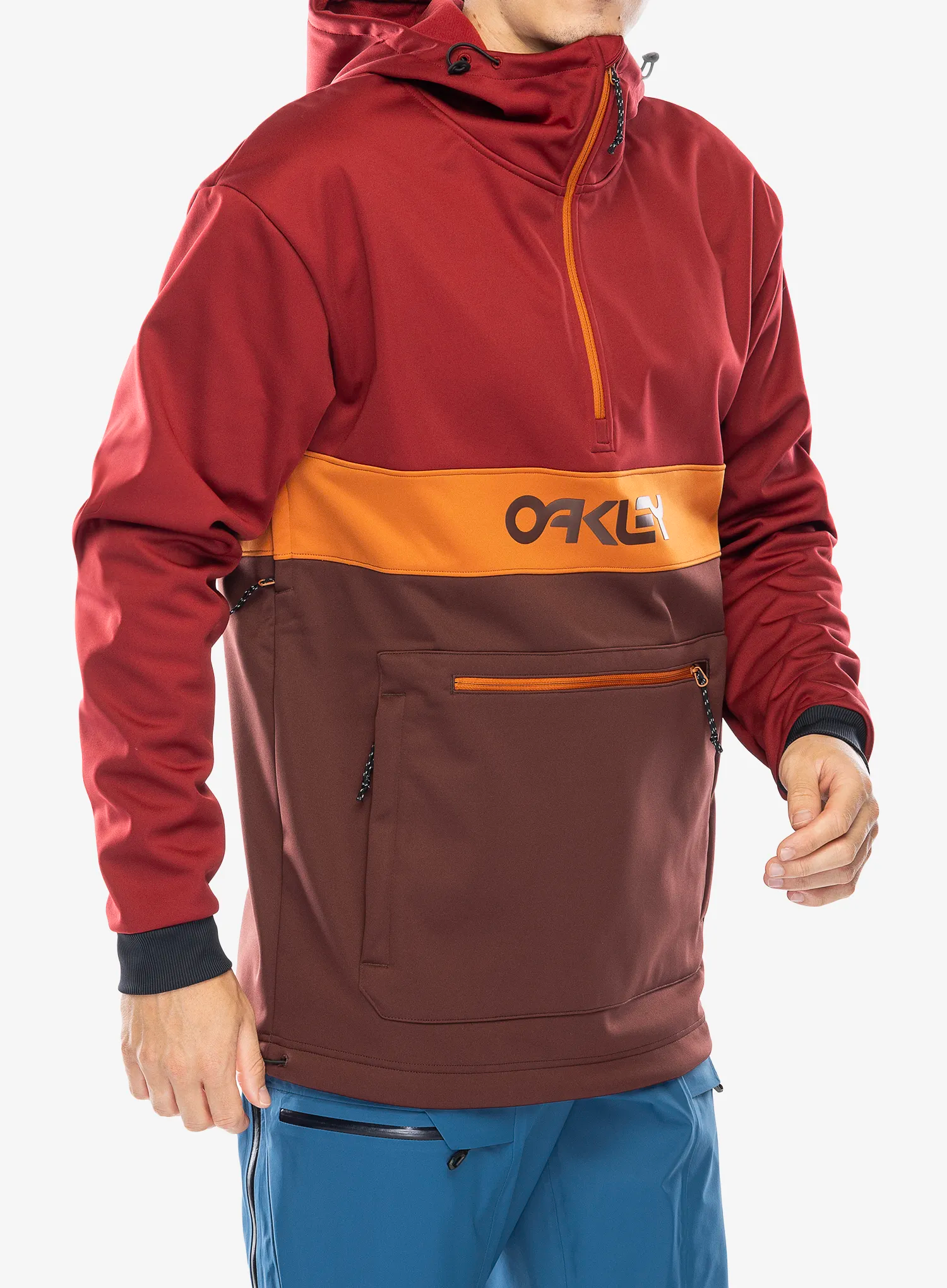 Куртка лижна Oakley Tnp Nose Grab Softshell Hoodie - grenache/iron red