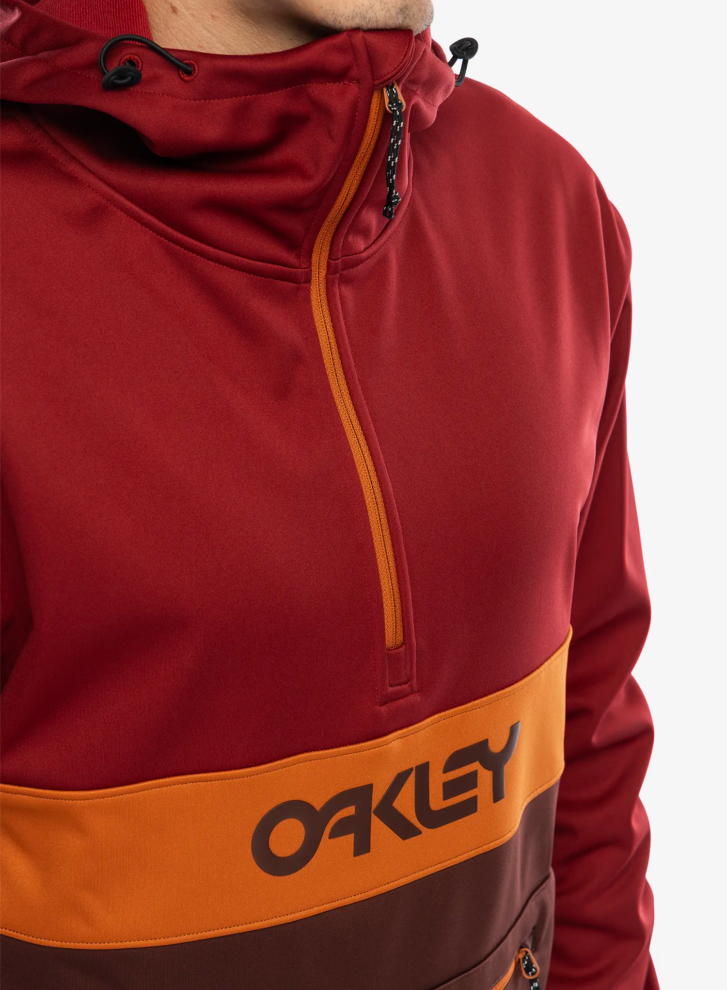 Куртка лижна Oakley Tnp Nose Grab Softshell Hoodie - grenache/iron red