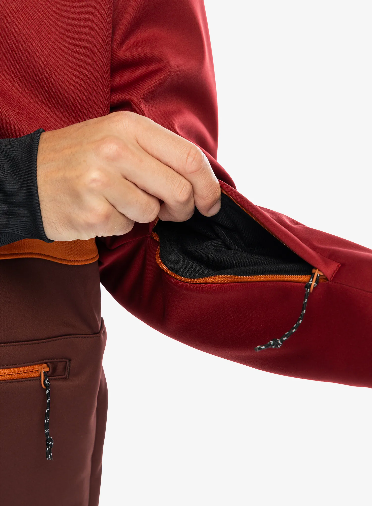 Куртка лижна Oakley Tnp Nose Grab Softshell Hoodie - grenache/iron red
