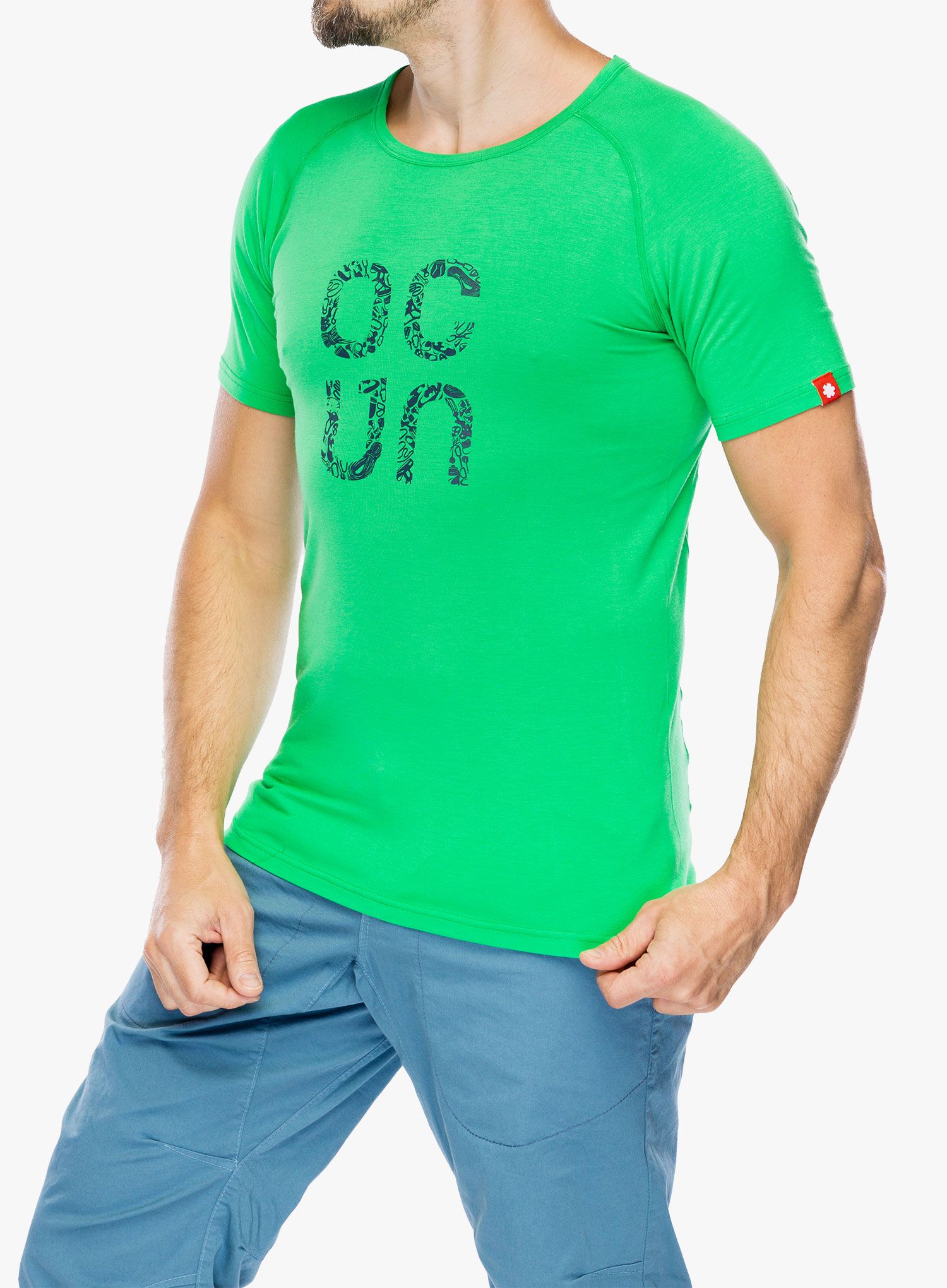 Футболка для скелелазіння Ocun Bamboo T Gear - spring green