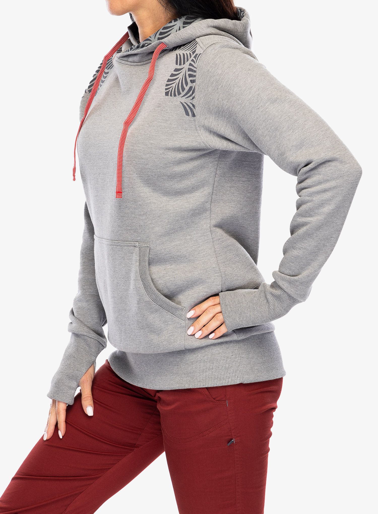 Кофта з каптуром жіноча Ocun Hoodie - grey paloma/silverscone