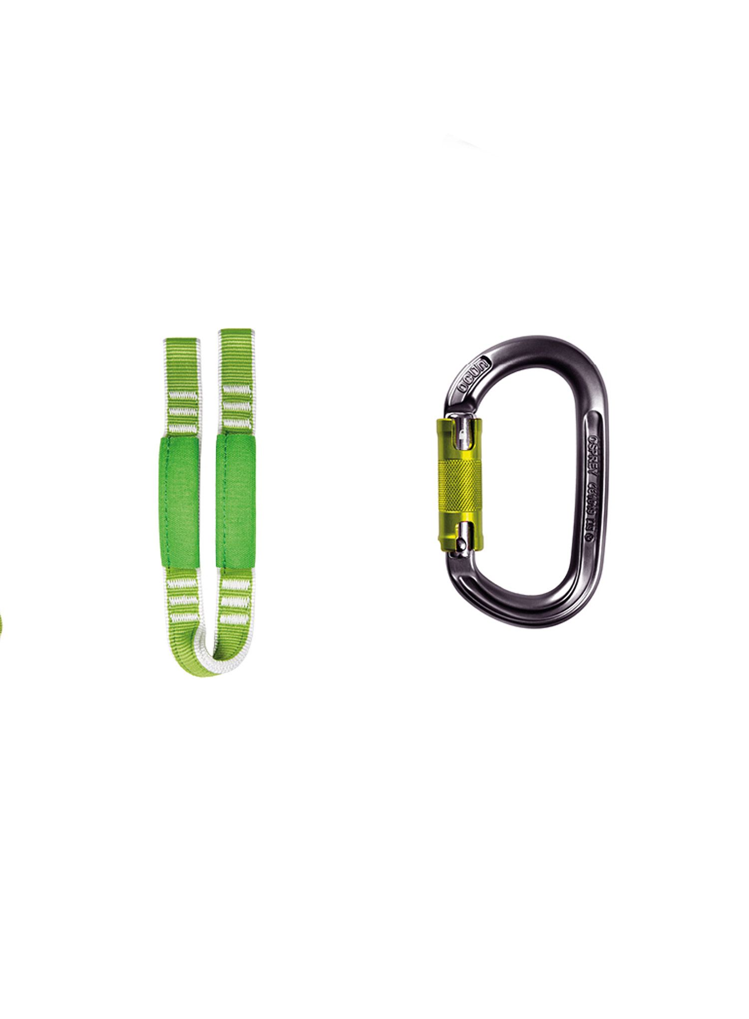 Набір віа феррата Ocun Via Ferrata Twist + Chest Set - green
