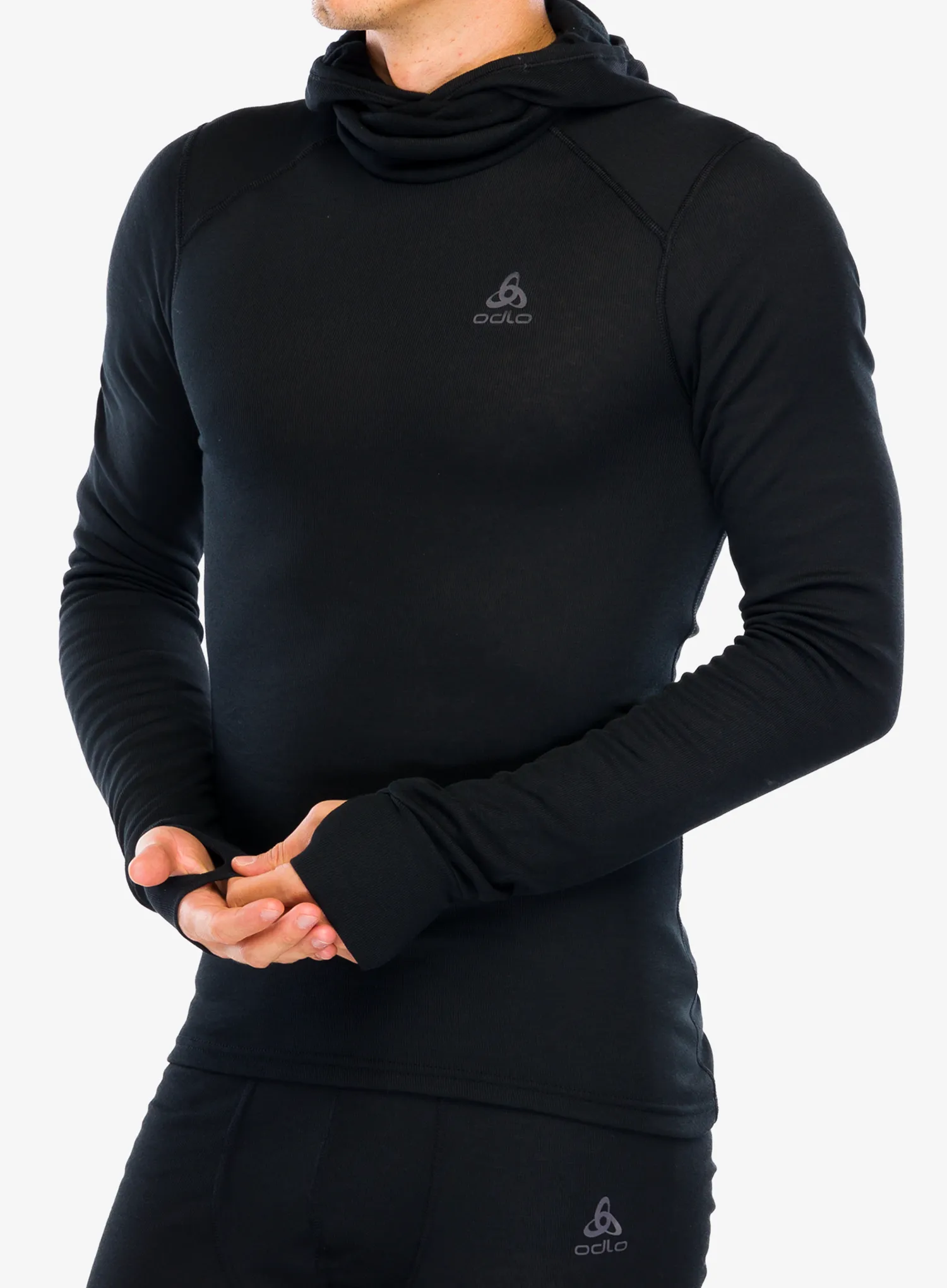 Термокофта Odlo Active Warm BL Top Facemask LS - black