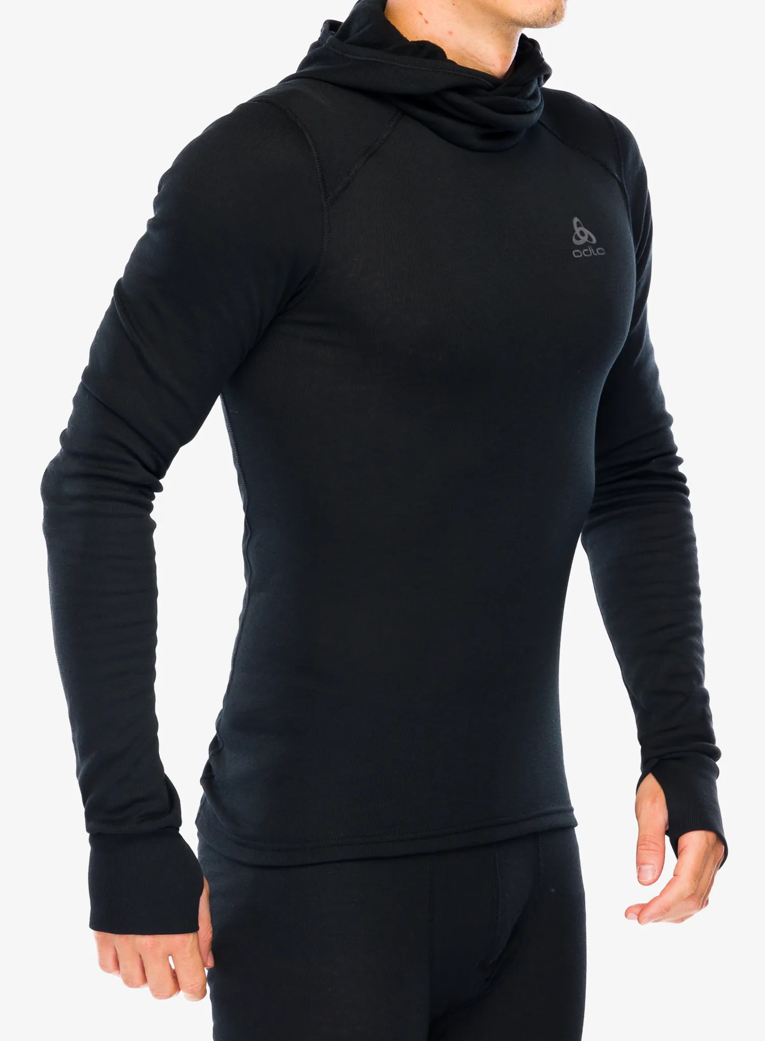 Термокофта Odlo Active Warm BL Top Facemask LS - black