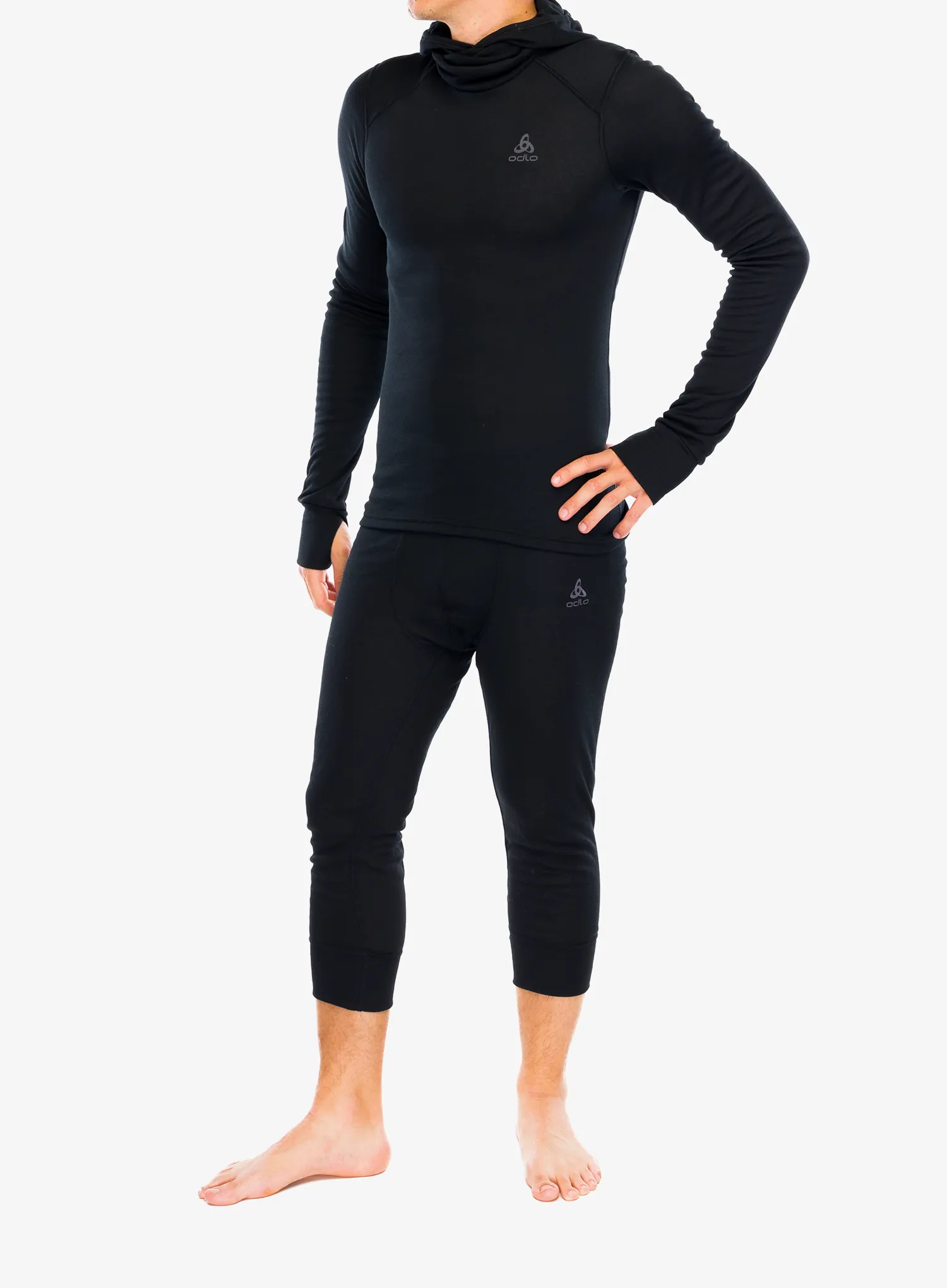 Термокофта Odlo Active Warm BL Top Facemask LS - black