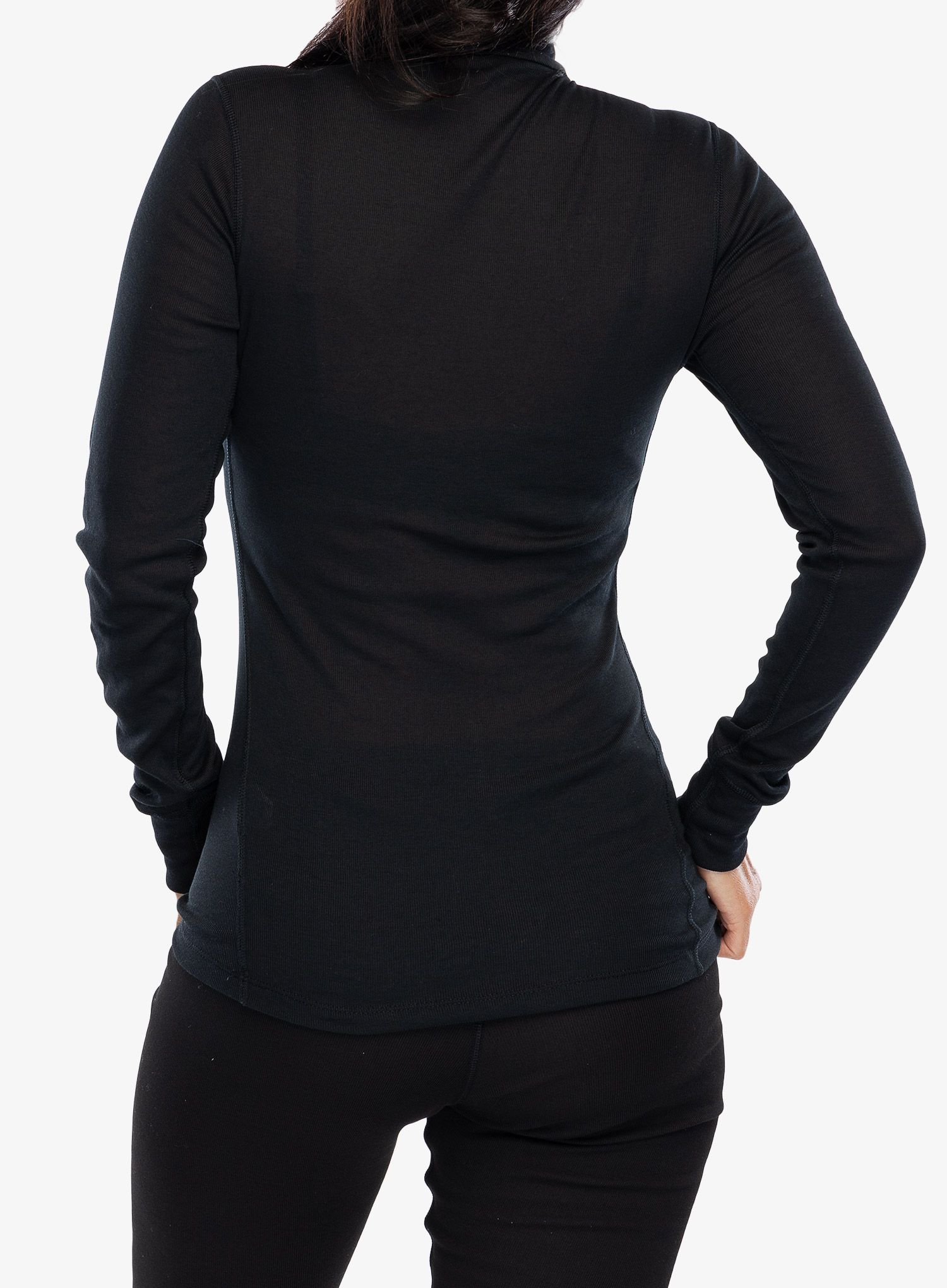 Термокофта жіноча Odlo Active Warm BL Top Turtle Neck LS Half Zip  - black