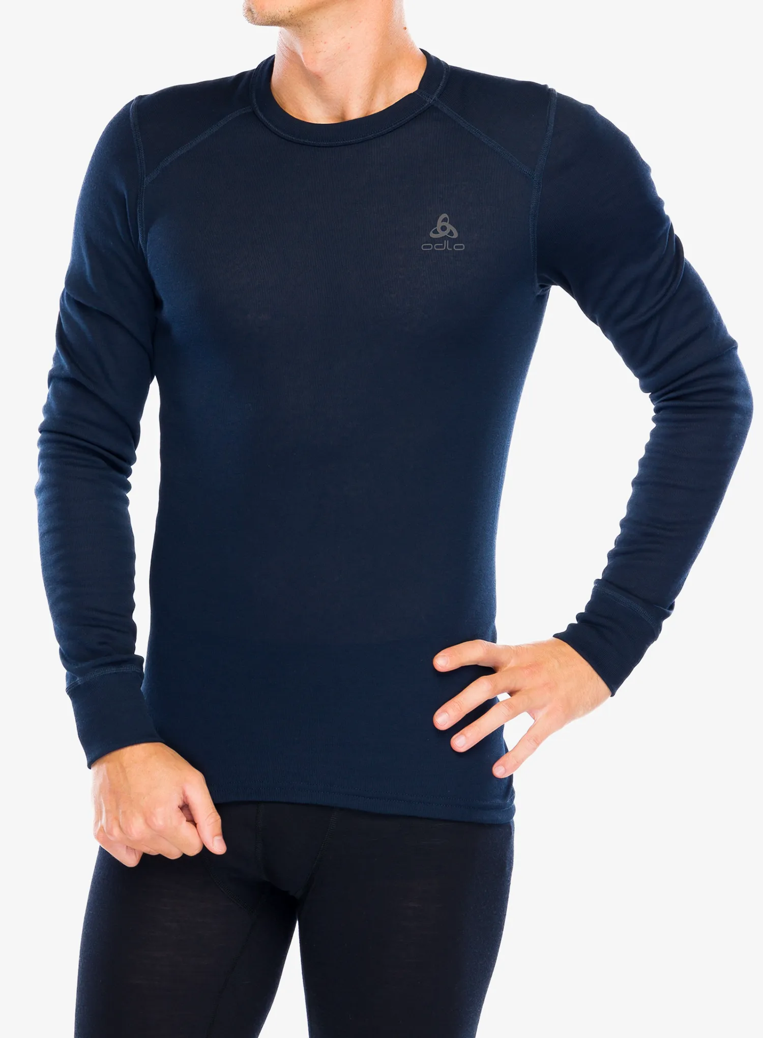 Термокофта Odlo Active Warm Eco BL Top Crew Neck LS - dark sapphire