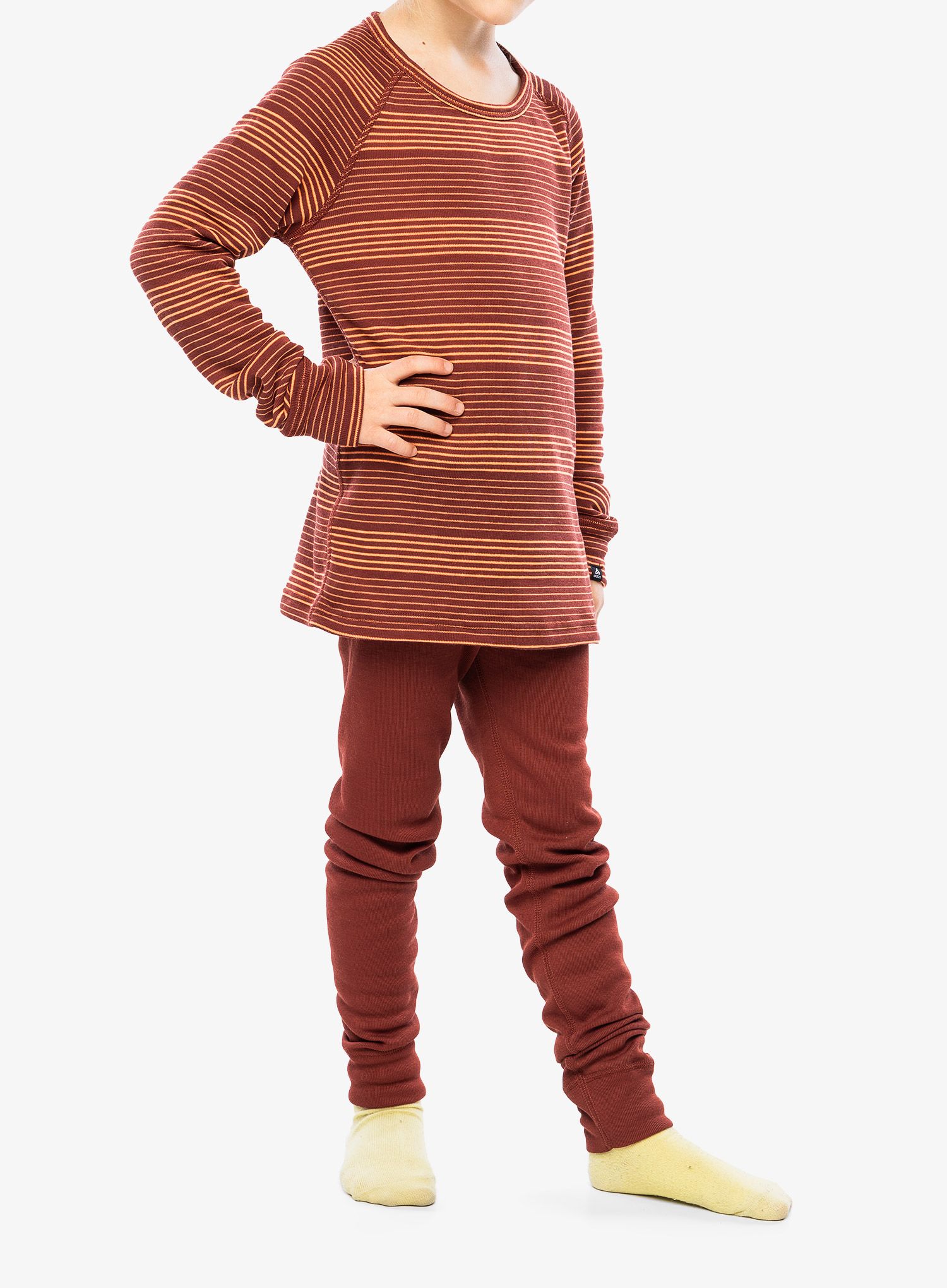 Білизна термоактивна для дітей Odlo Active Warm Eco Set Set Long - spiced apple/live wire