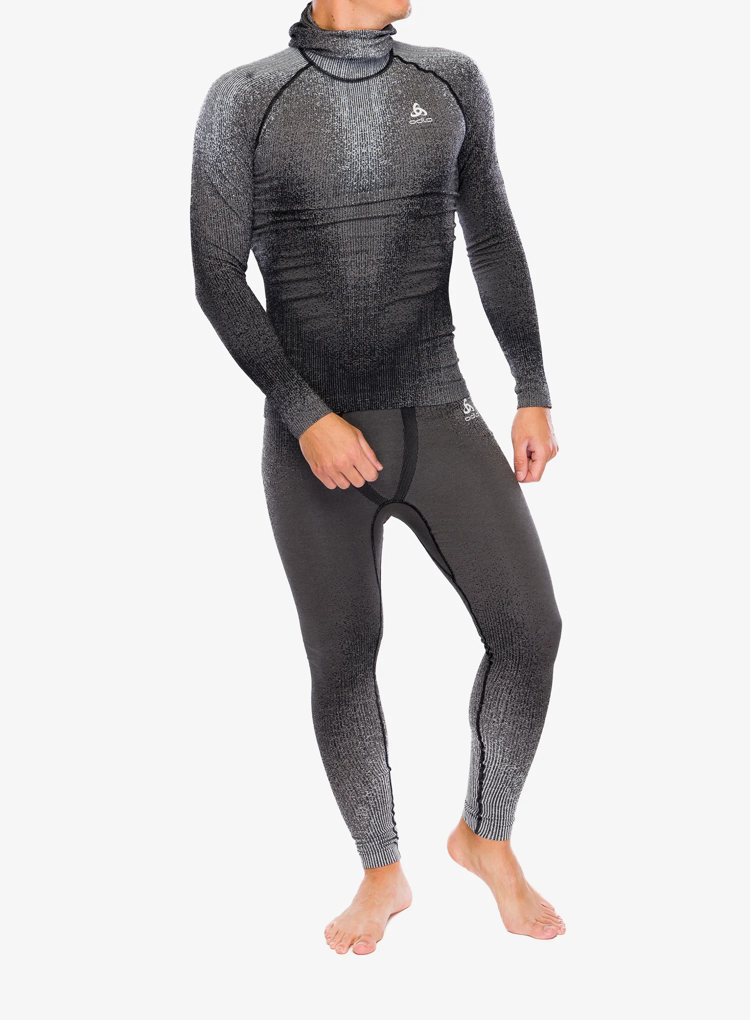Термокофта Odlo Blackcomb Eco BL Top Facemask LS - black