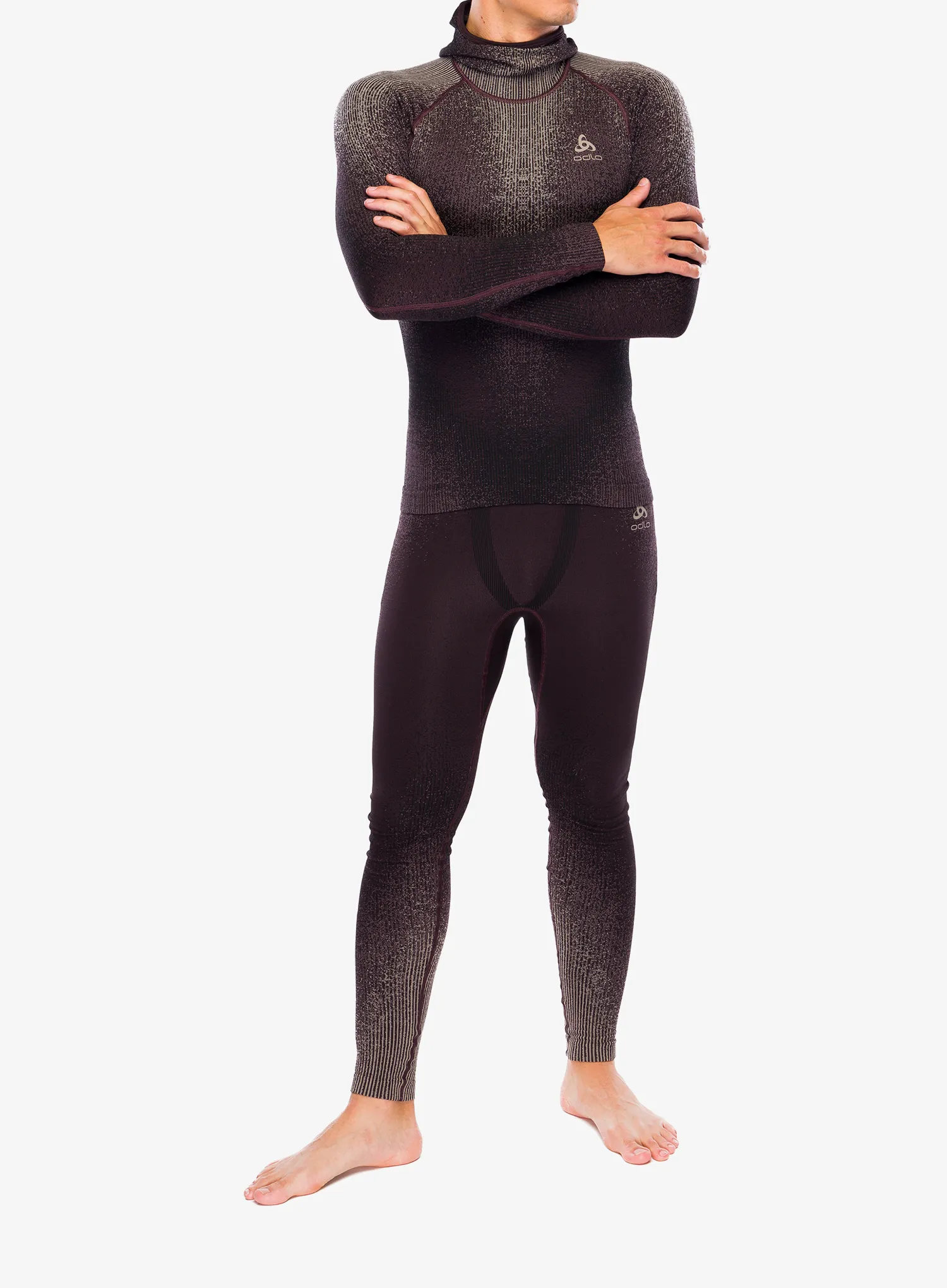 Термокофта Odlo Blackcomb Eco BL Top Facemask LS - fudge