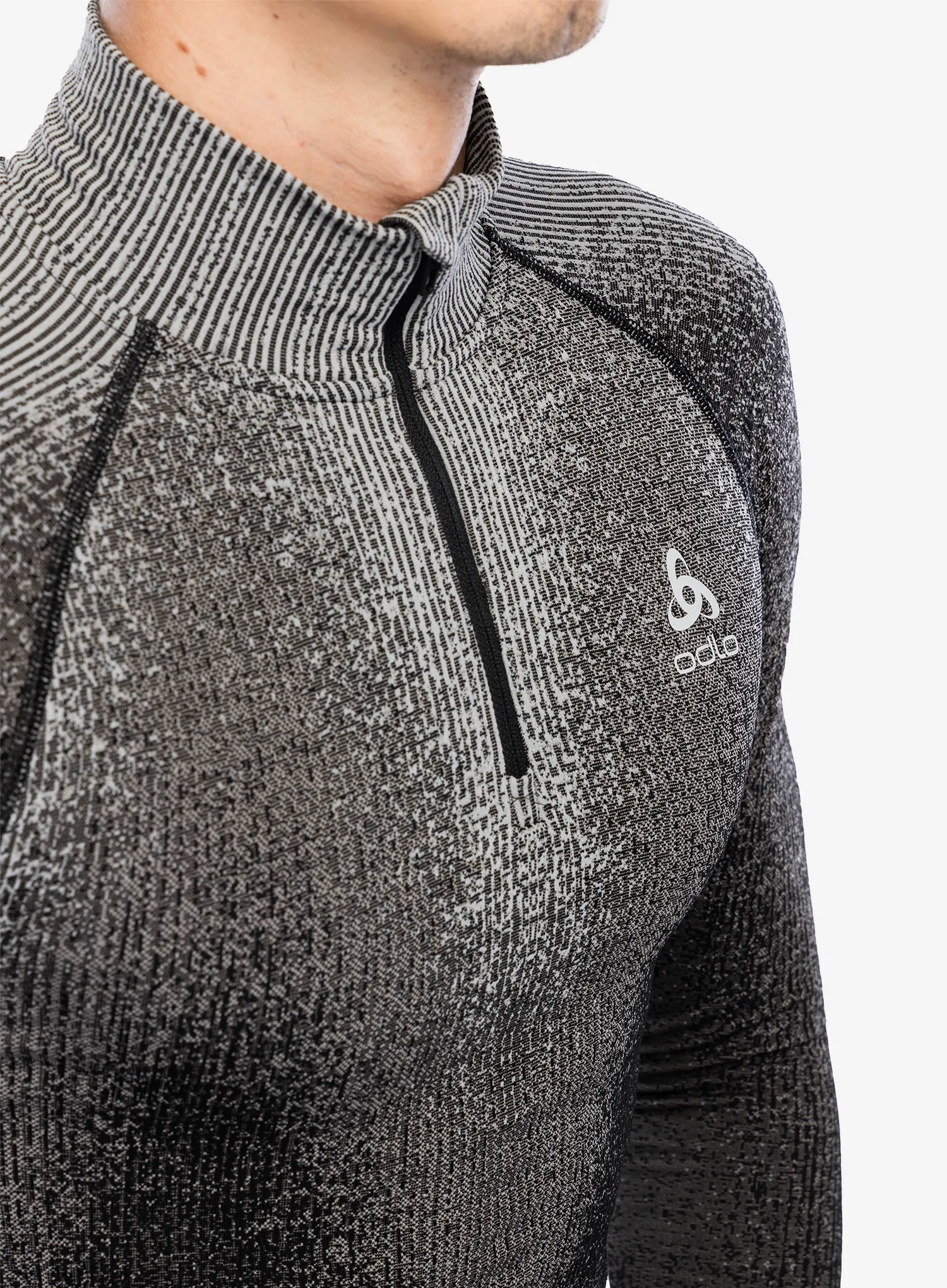 Термокофта Odlo Blackcomb Eco BL Top Turtle Neck LS Half Zip - black