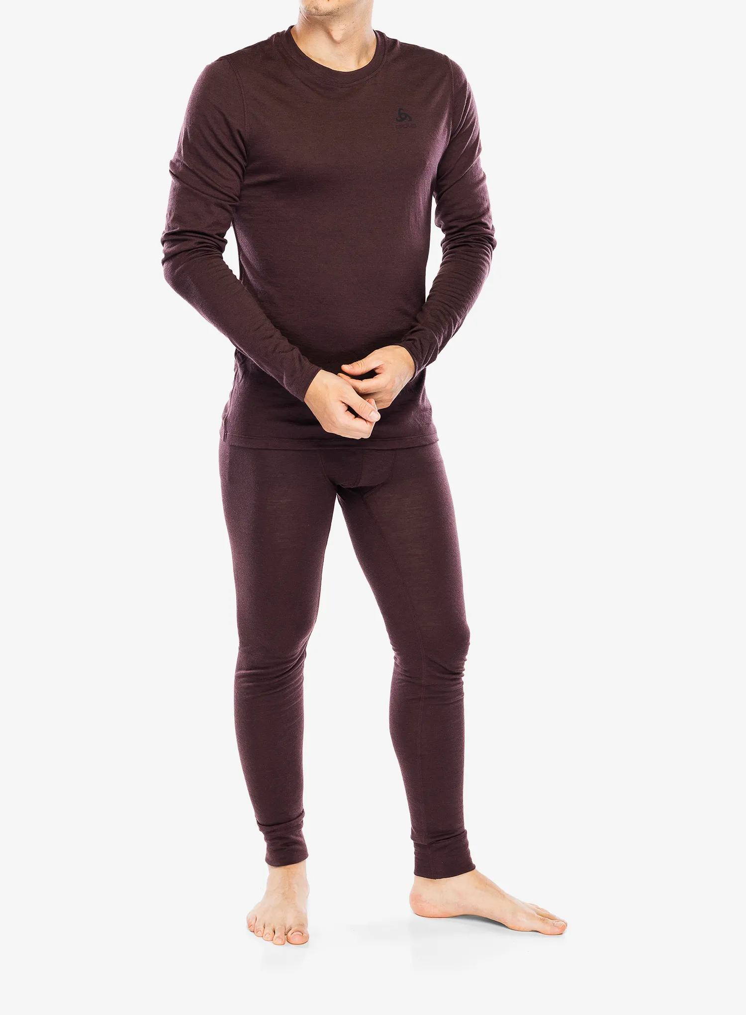 Термолегінси Odlo Merino 160 BL Bottom Long - fudge