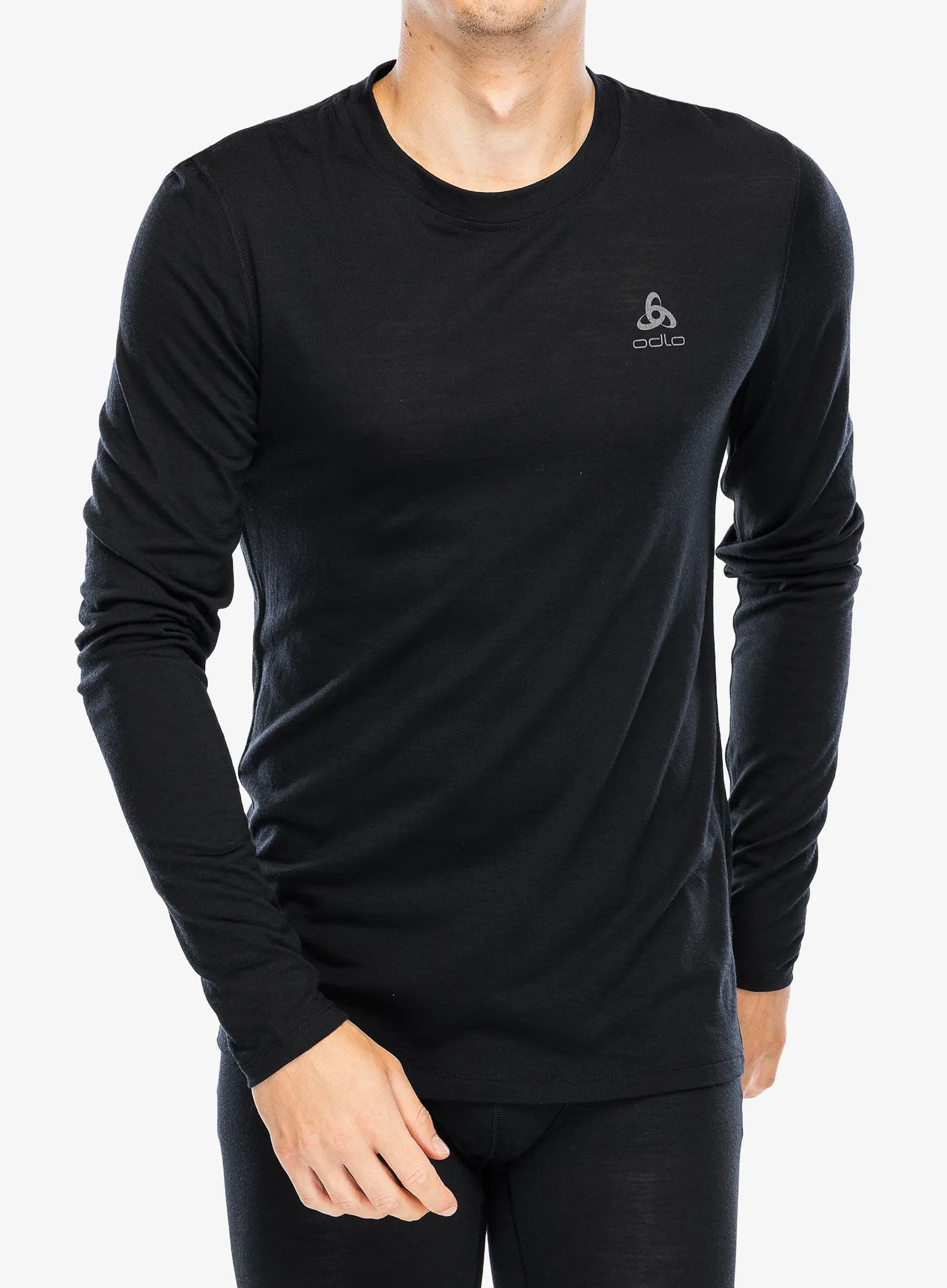 Термокофта Odlo Merino 160 BL Top Crew Neck LS - black