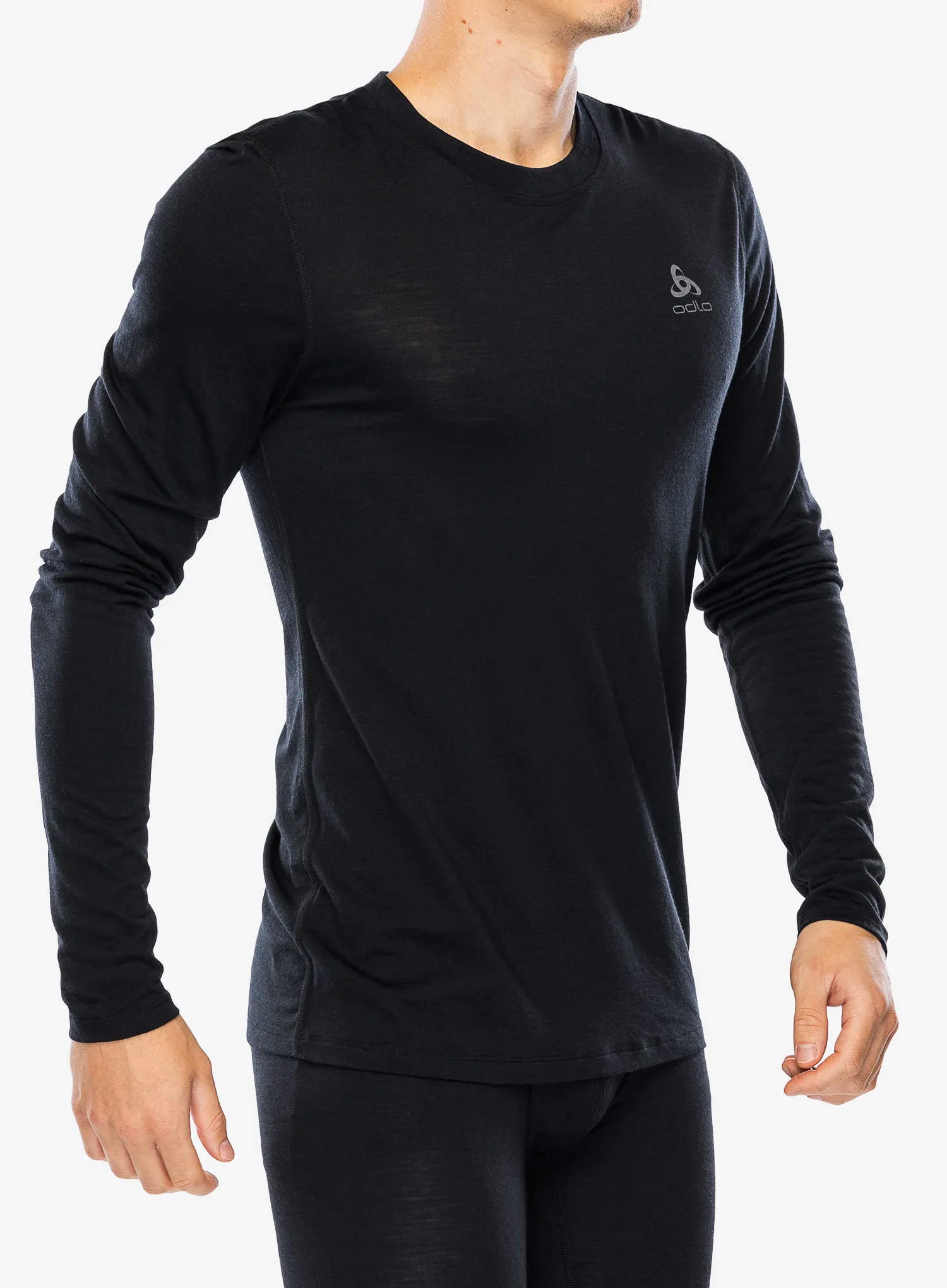 Термокофта Odlo Merino 160 BL Top Crew Neck LS - black