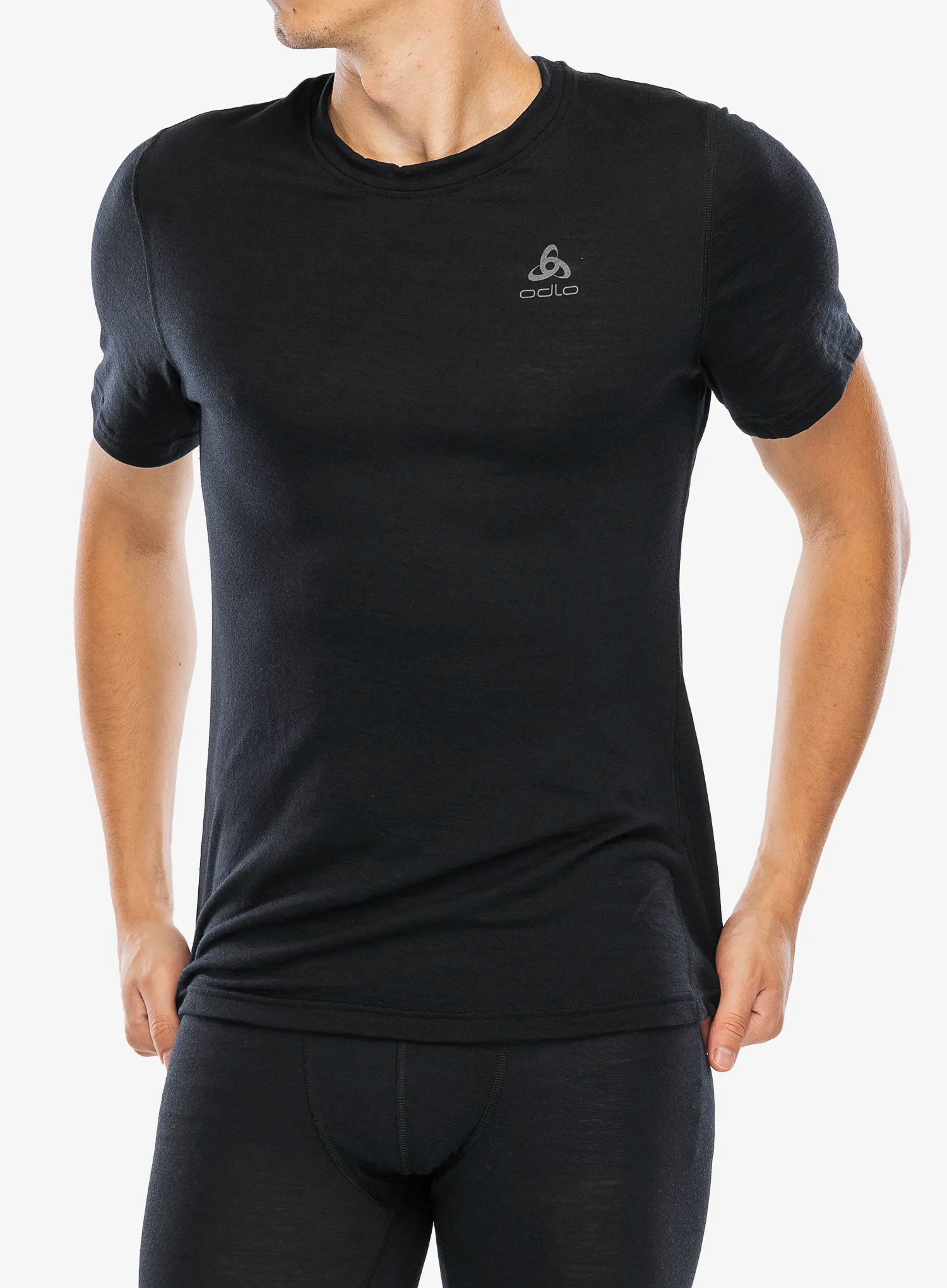 Термофутболка Odlo Merino 160 BL Top Crew Neck SS - black