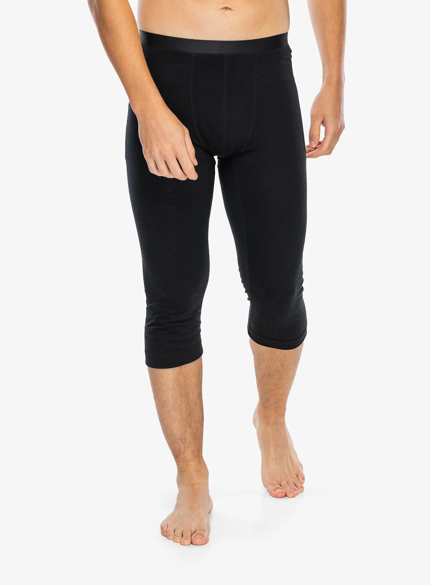 Термолегінси Odlo Merino 200 BL Bottom 3/4 - black