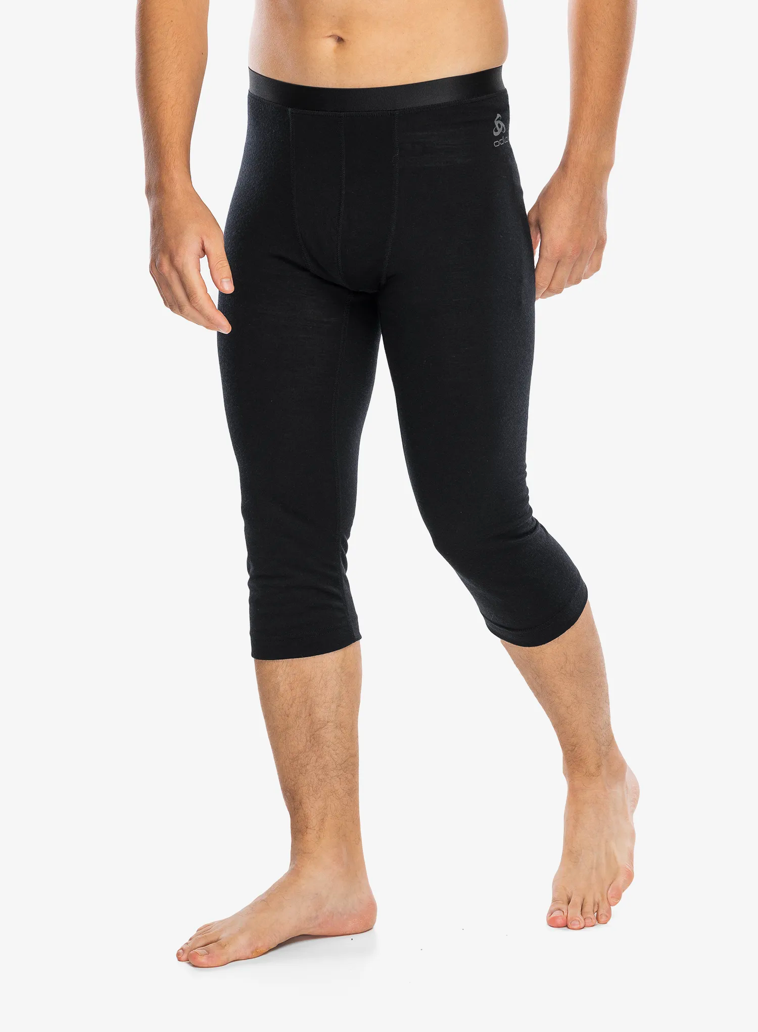 Термолегінси Odlo Merino 200 BL Bottom 3/4 - black