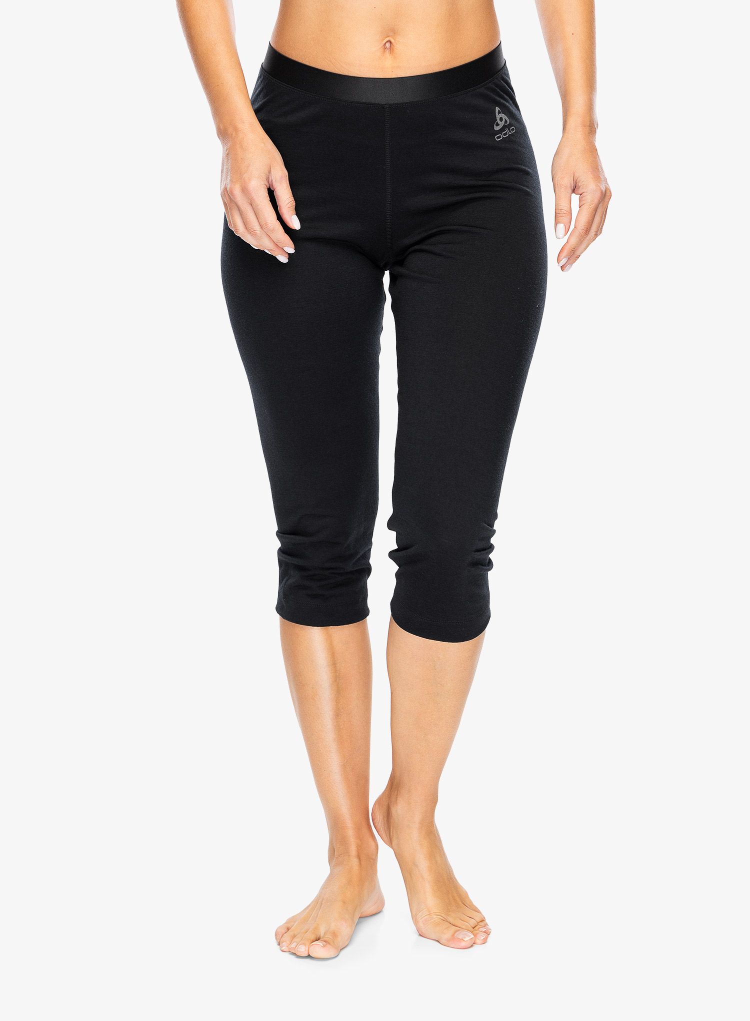 Термолегінси жіночі Odlo Merino 200 BL Bottom 3/4 - black