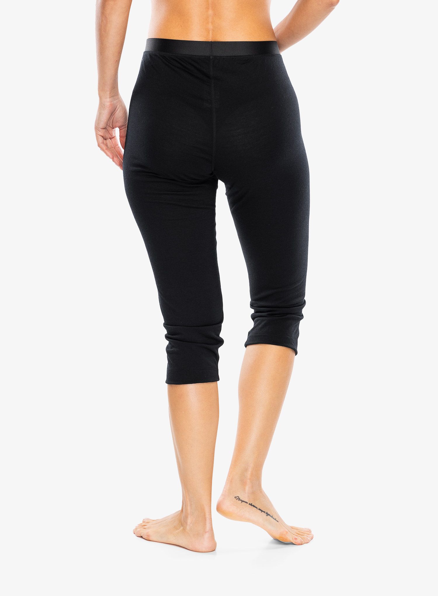 Термолегінси жіночі Odlo Merino 200 BL Bottom 3/4 - black