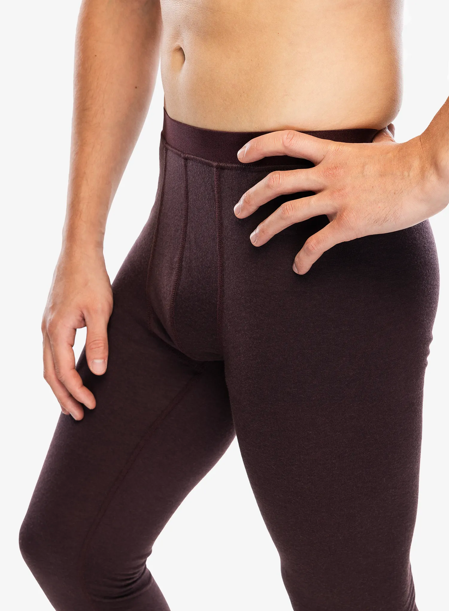 Термолегінси Odlo Merino 200 BL Bottom Long - fudge