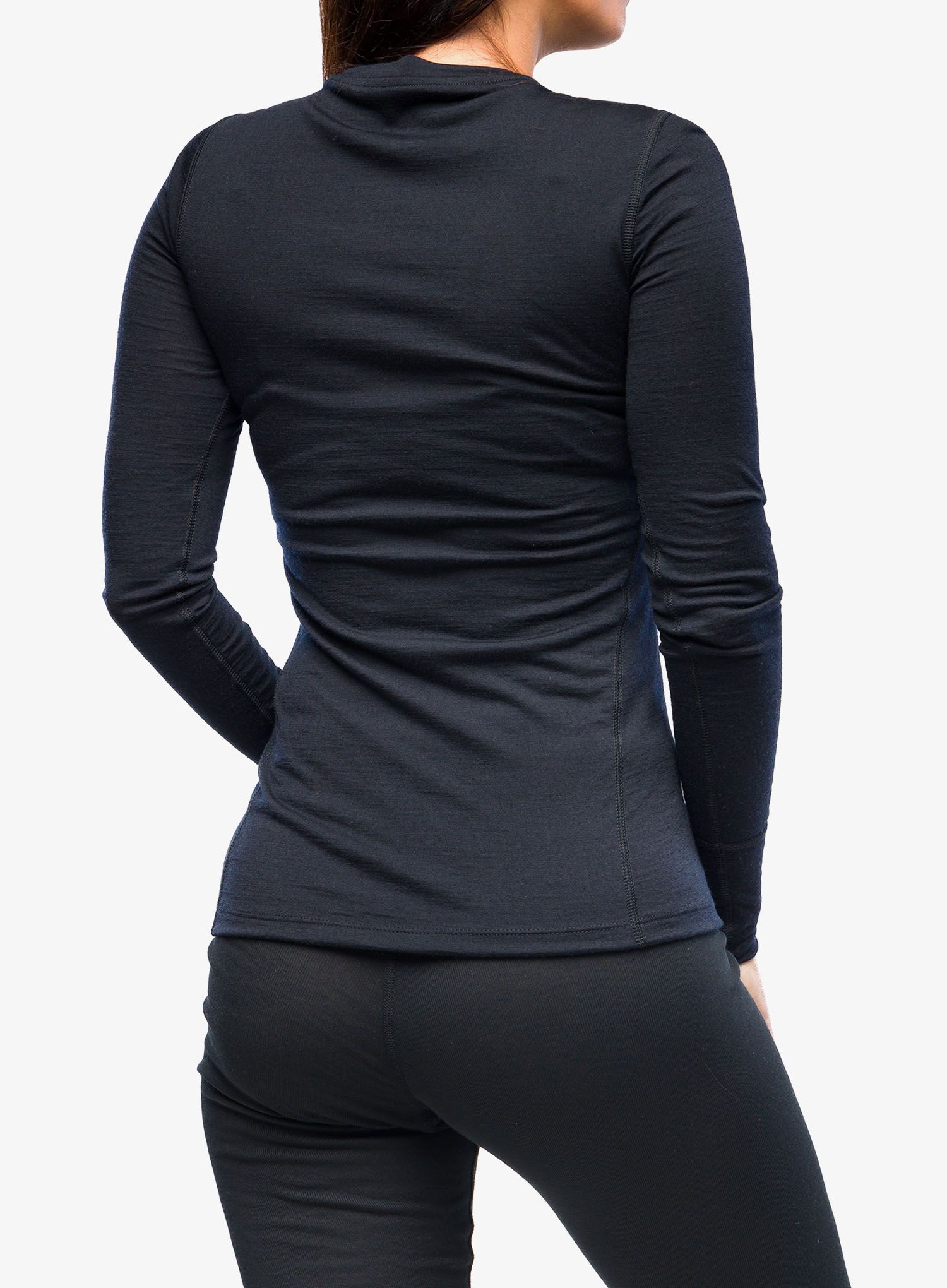 Термокофта жіноча Odlo Merino 200 BL Top Crew Neck LS - black