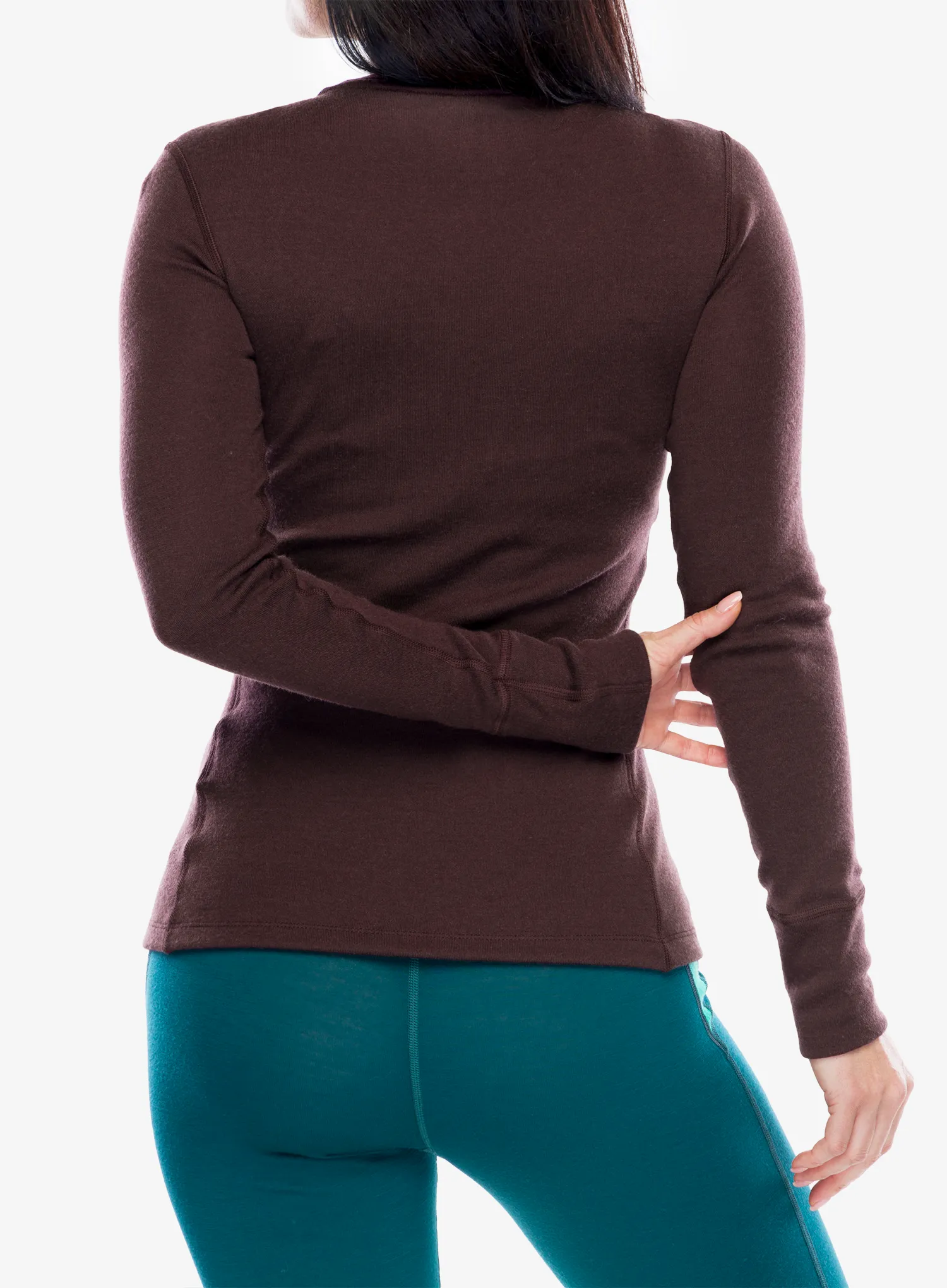 Термокофта жіноча Odlo Merino 260 BL Top Crew Neck LS - fudge